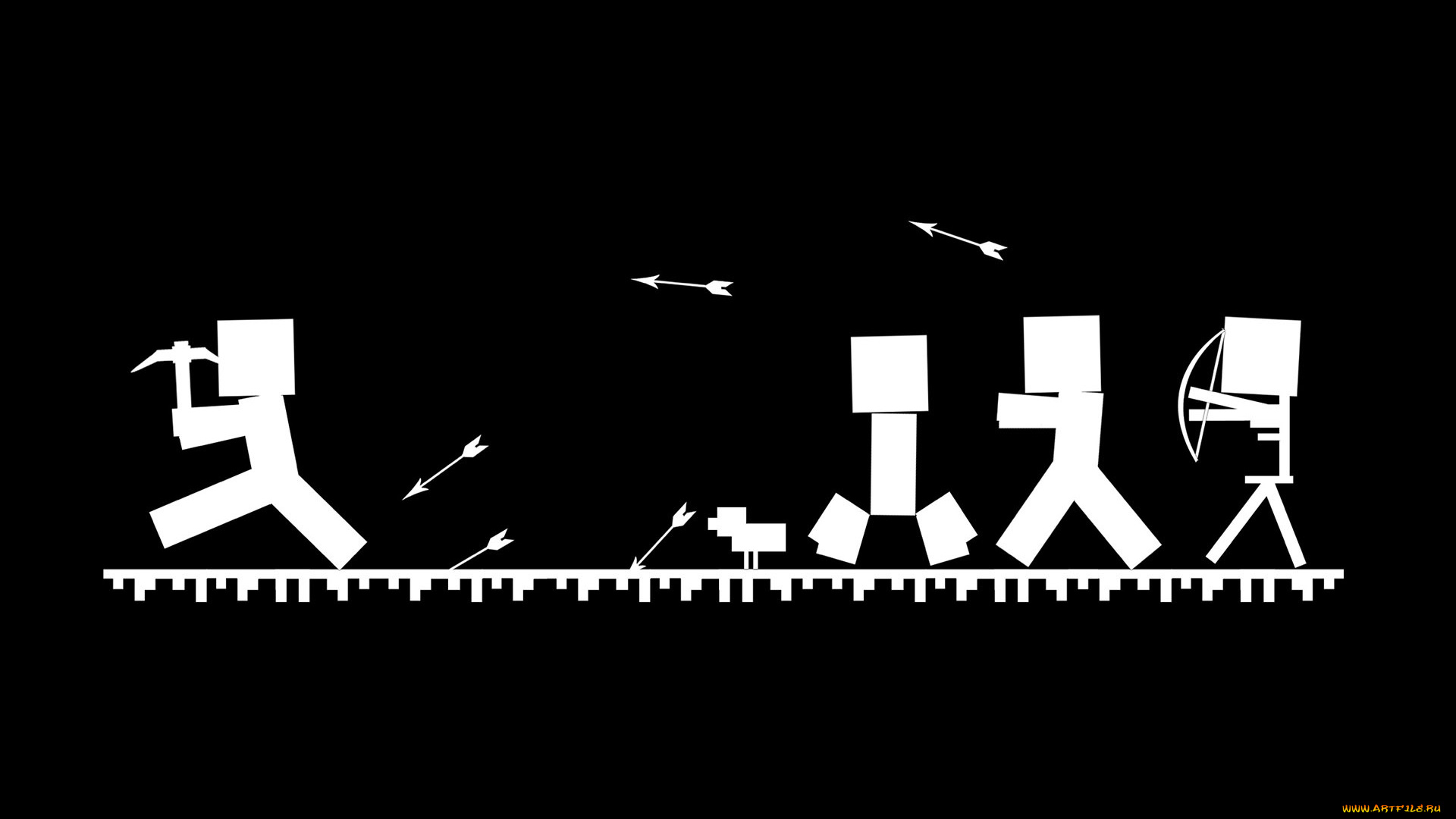 рисованные, минимализм, коробки