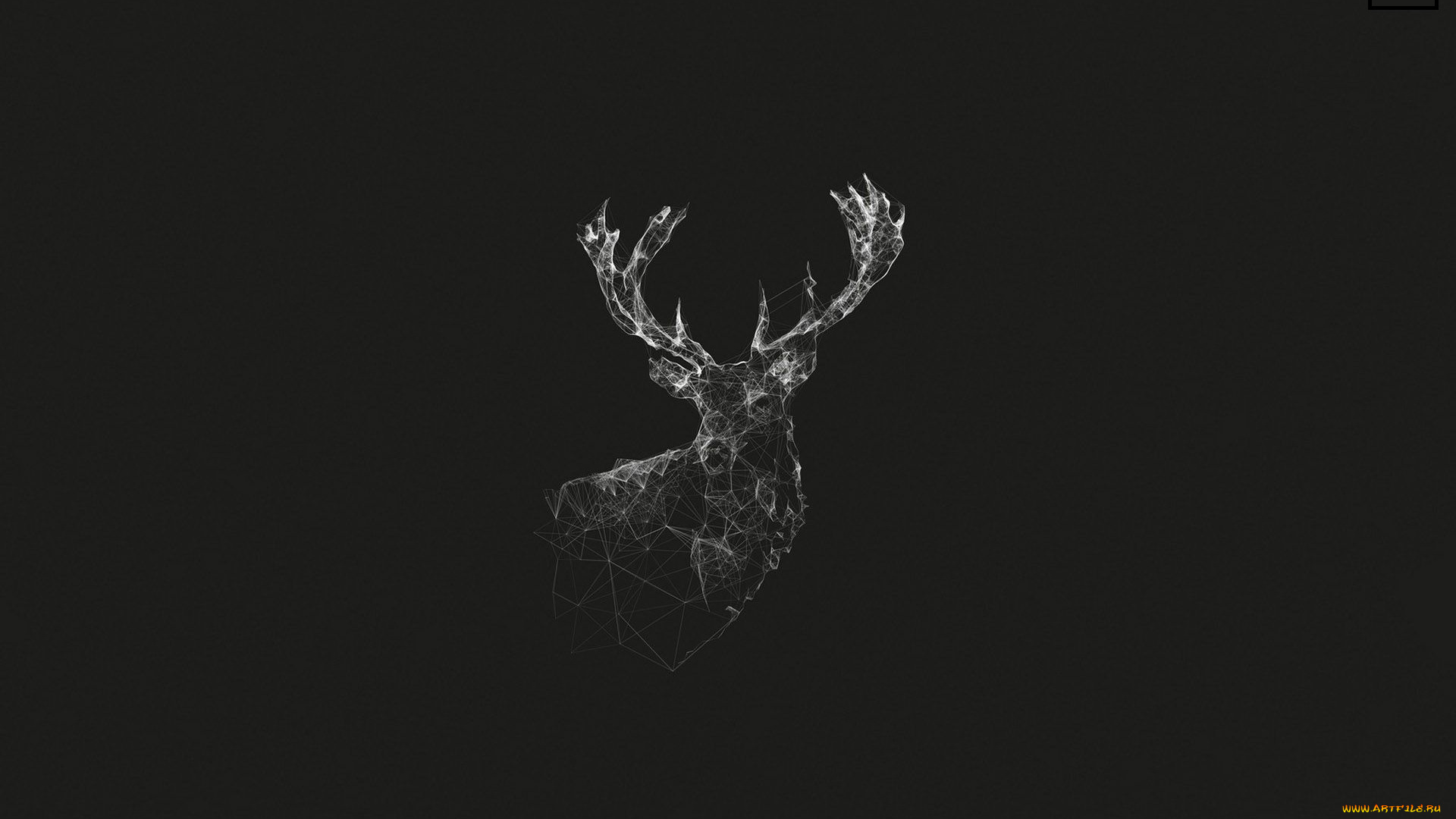 рисованные, минимализм, олень