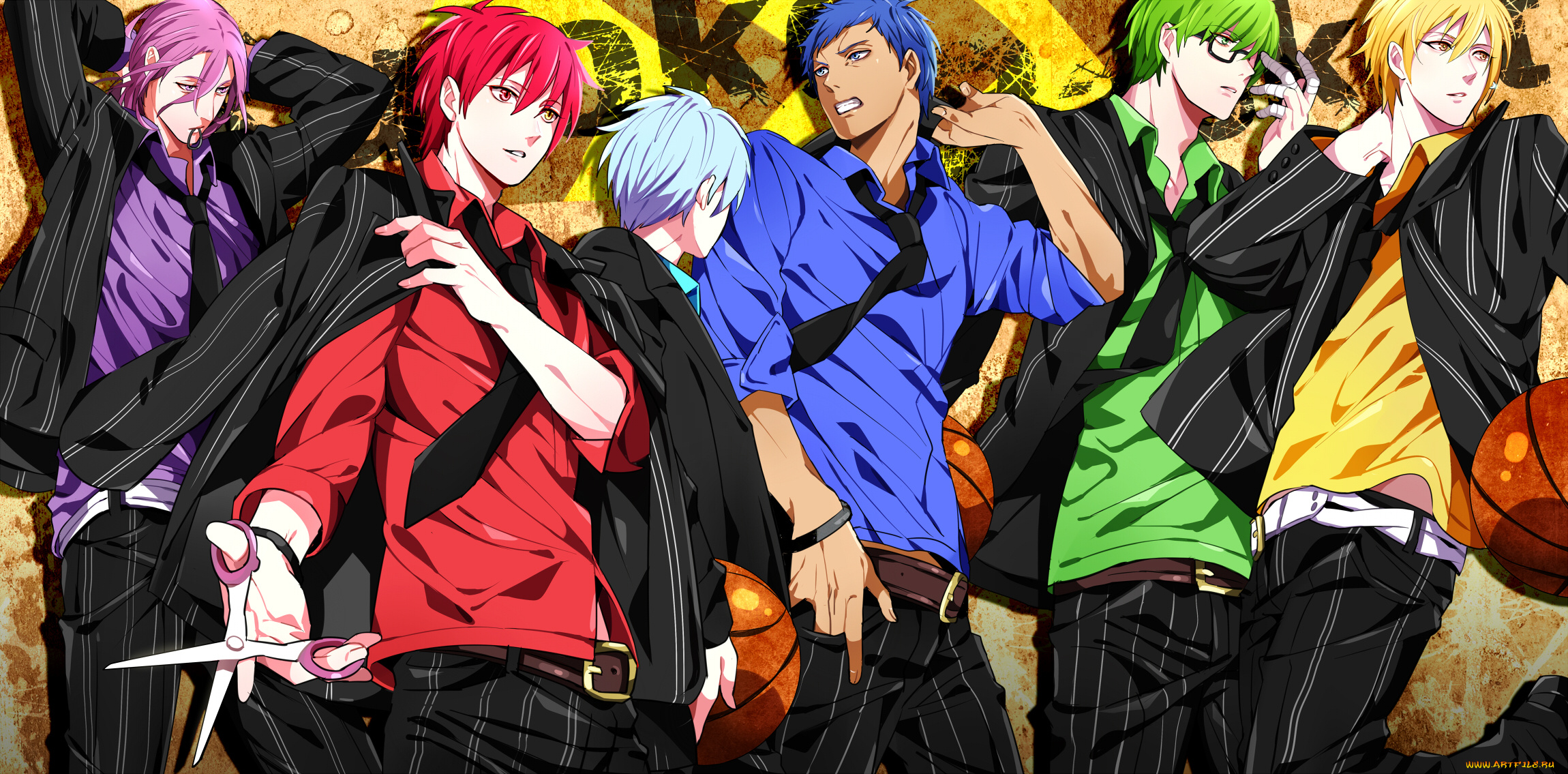 аниме, kuroko, no, baske, tetsuya, kuroko, yuna, shintarou, midorima, no, basket, ryouta, kise, баскетбол, куроко, daiki, aomine, atsushi, murasakibara, seijuurou, akashi
