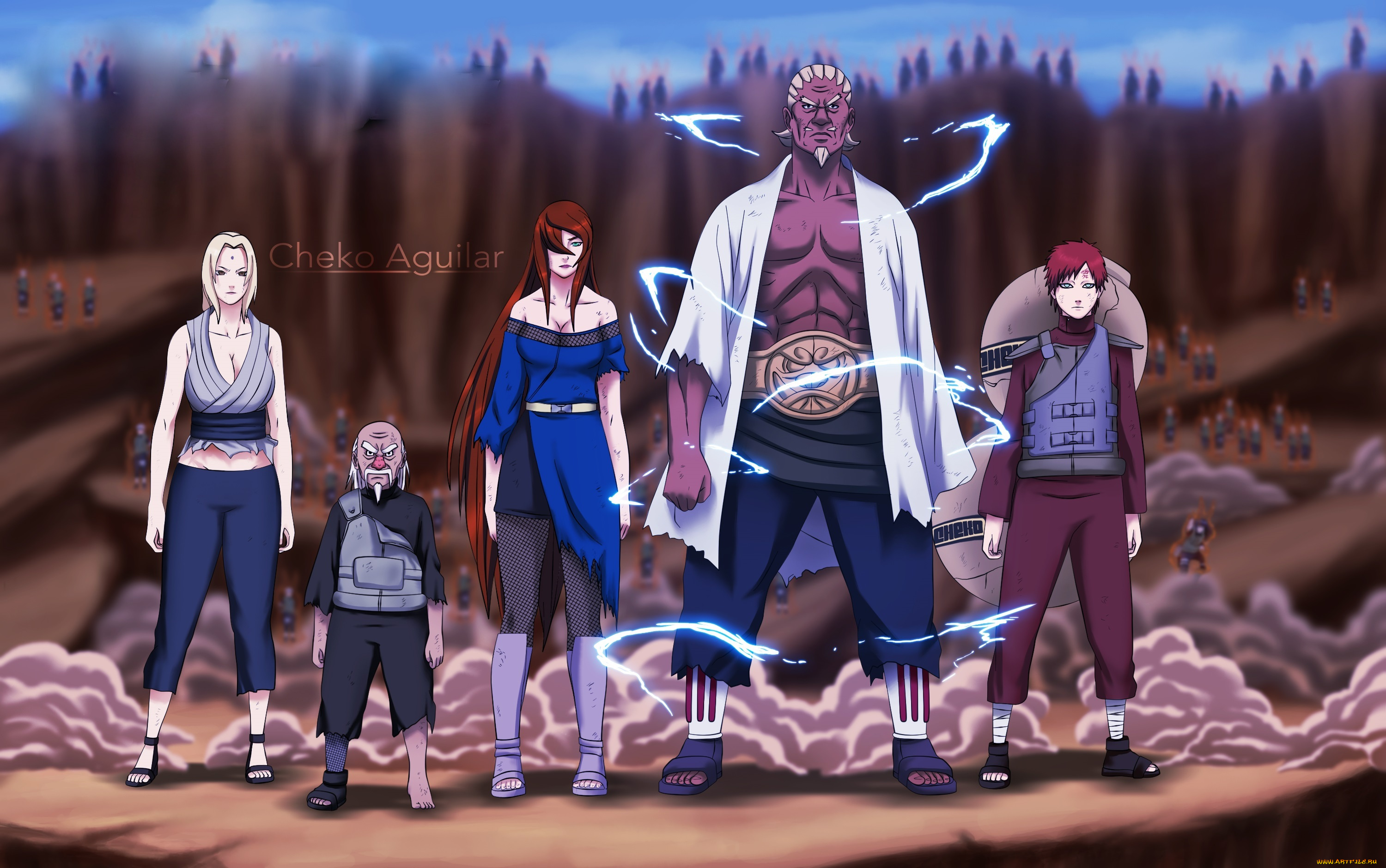 аниме, naruto, каге