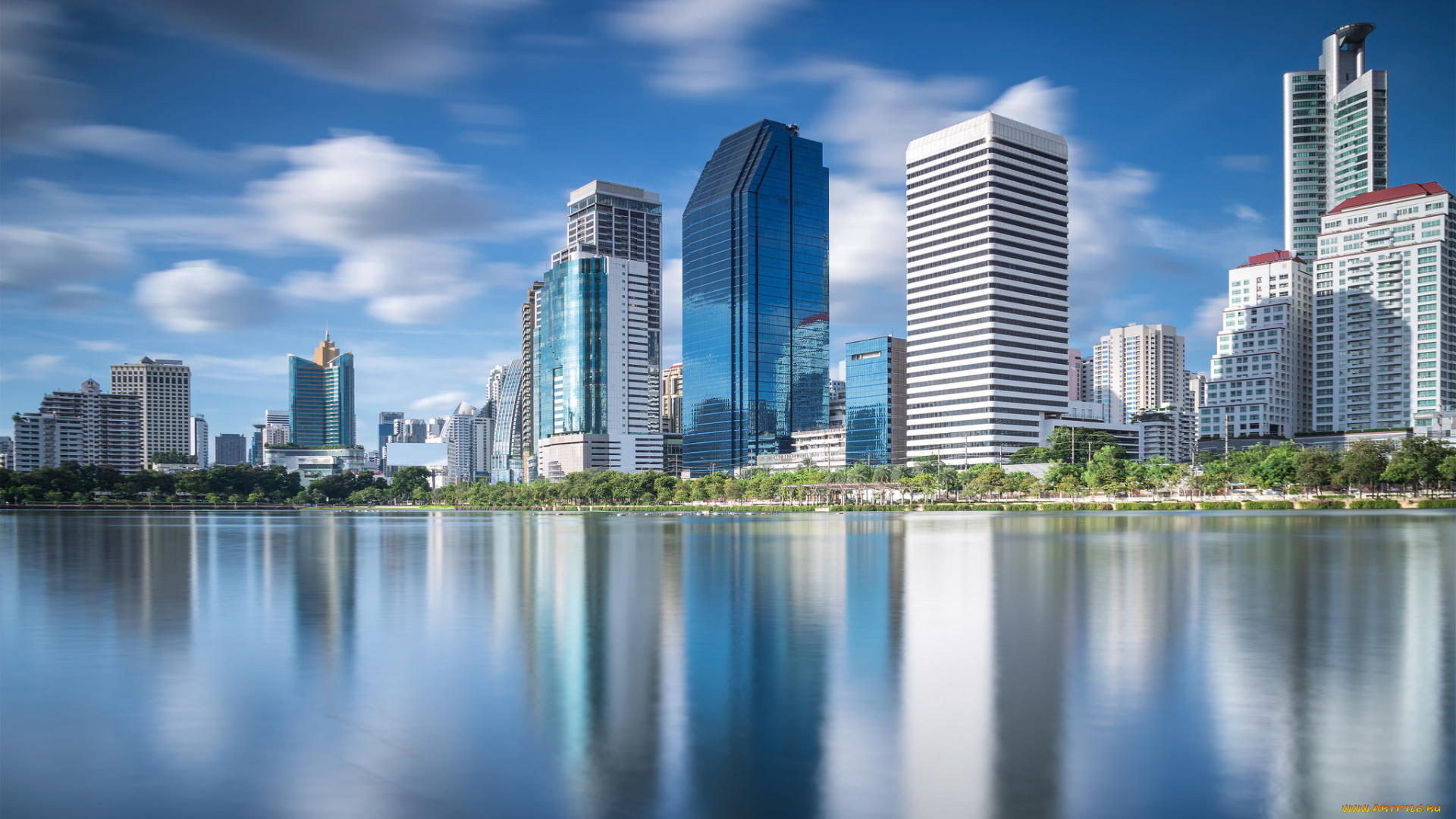 bangkok, city, town, города, бангкок, , таиланд, море, небоскребы