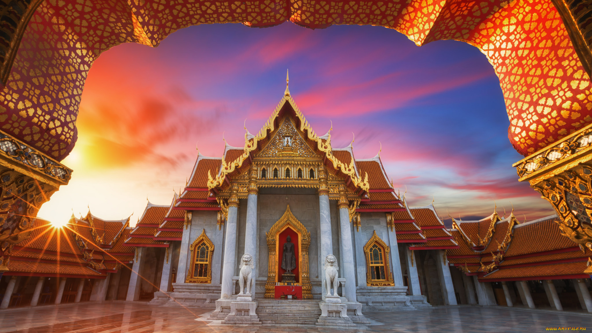 bangkok, thailand, города, -, буддийские, и, другие, храмы, храм, восток, религия