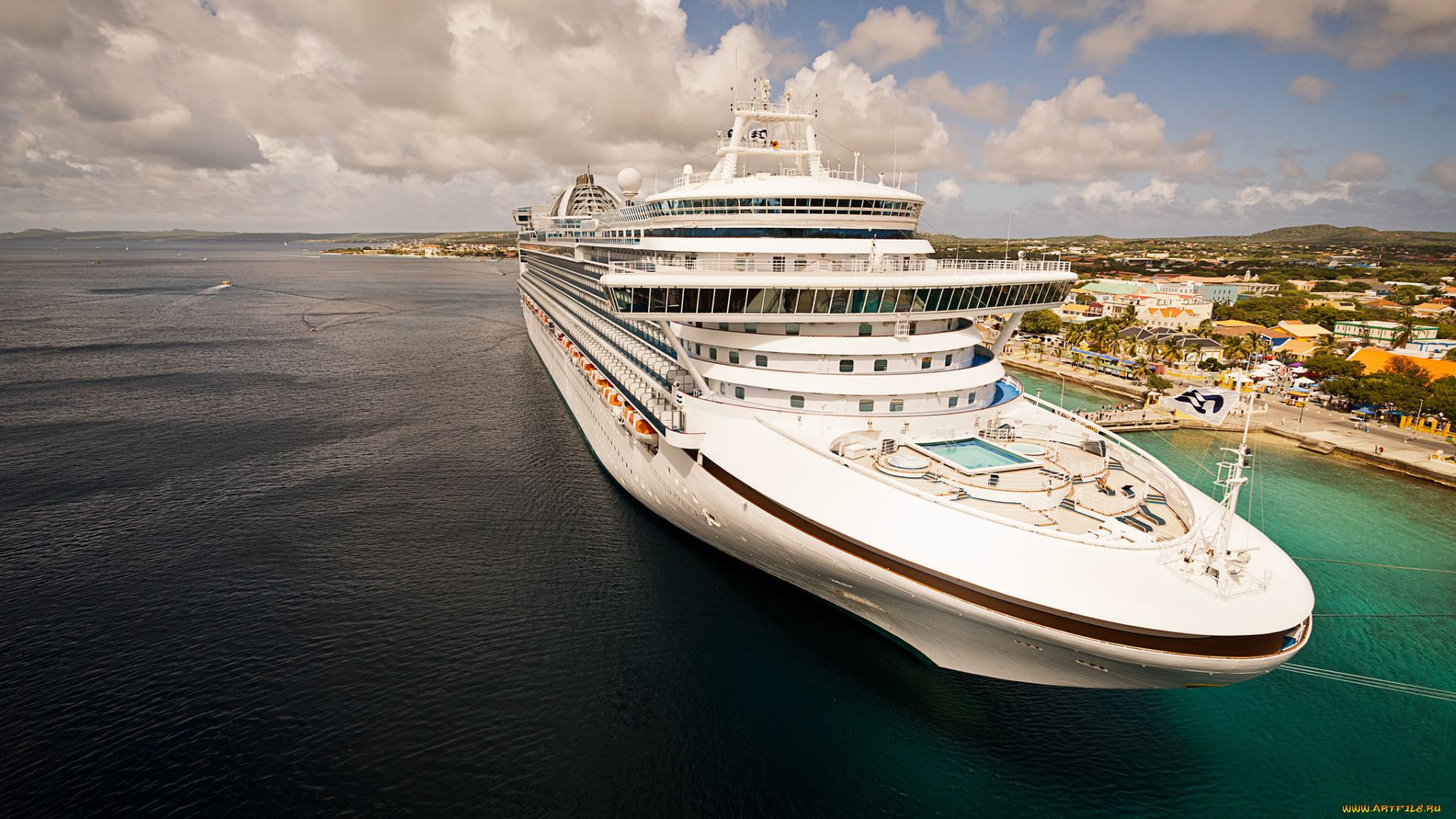 bonaire, корабли, лайнеры, океанский, круиз, причал, лайнер