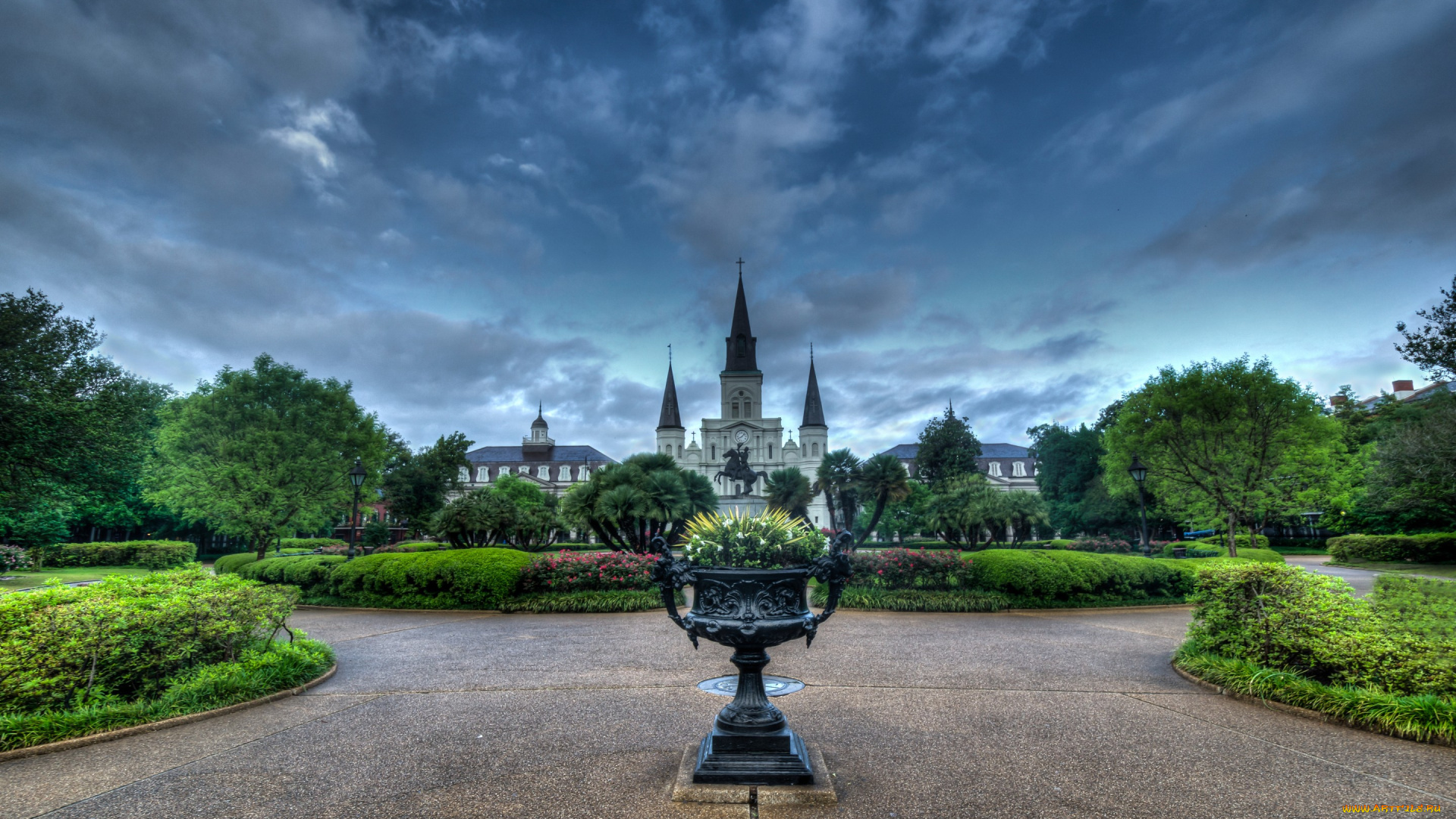 города, -, улицы, , площади, , набережные, hdr, ackson, square, new, orleans