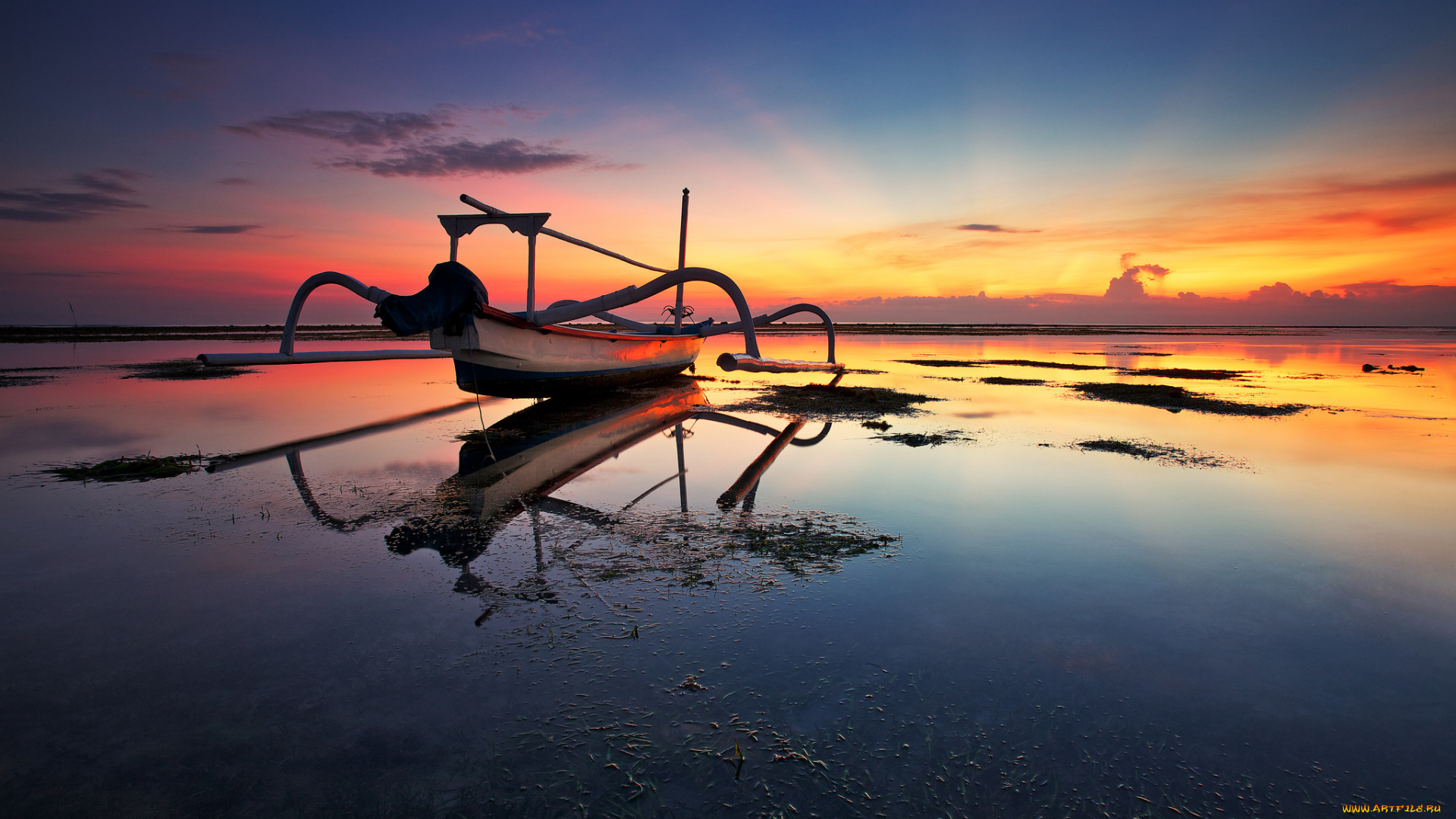 корабли, лодки, , шлюпки, балансиры, лодка, отлив, океан