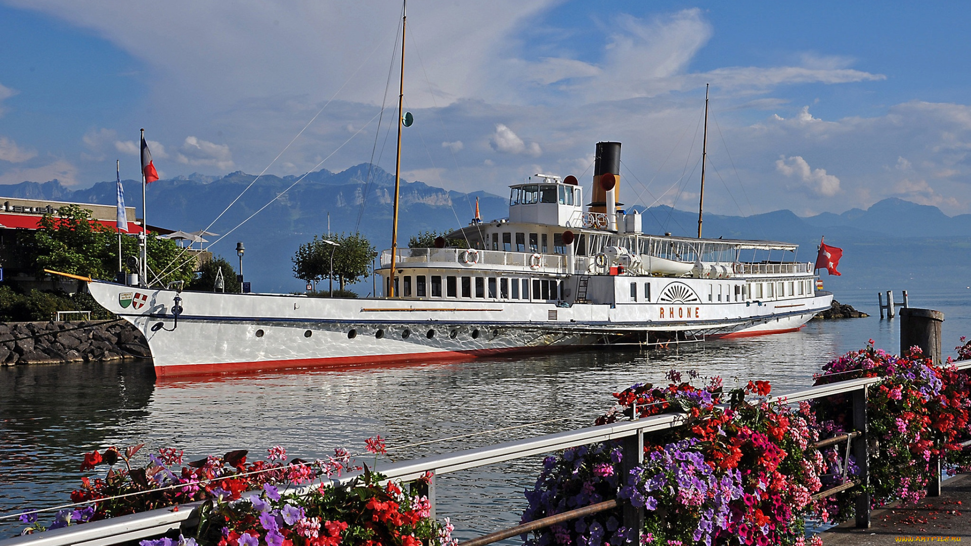 корабли, пароходы, пароход, колесный
