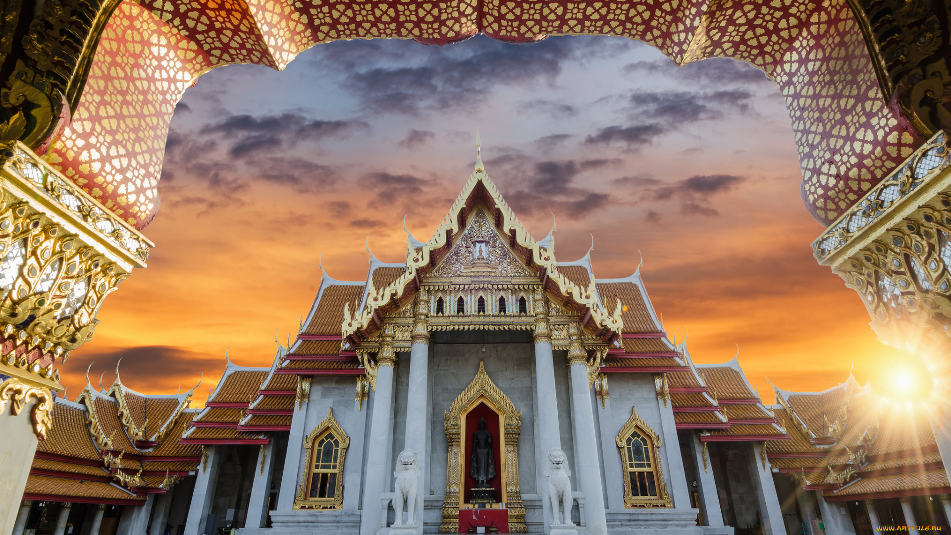 marble, temple, , wat, benchamabopitr, dusitvanaram, bangkok, города, -, буддийские, и, другие, храмы, восток, религия, храм