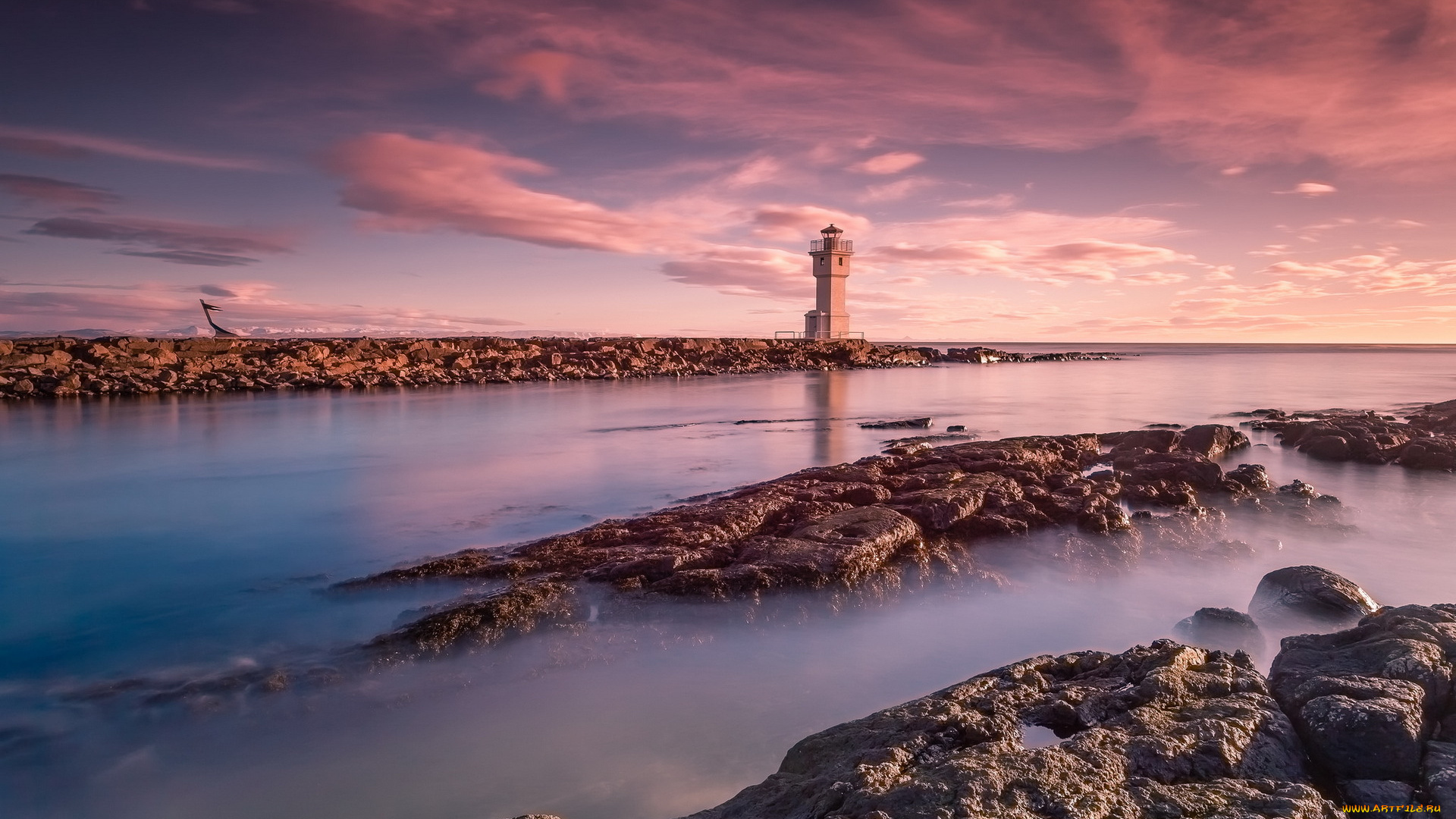 природа, маяки, пейзаж, закат, маяк, море