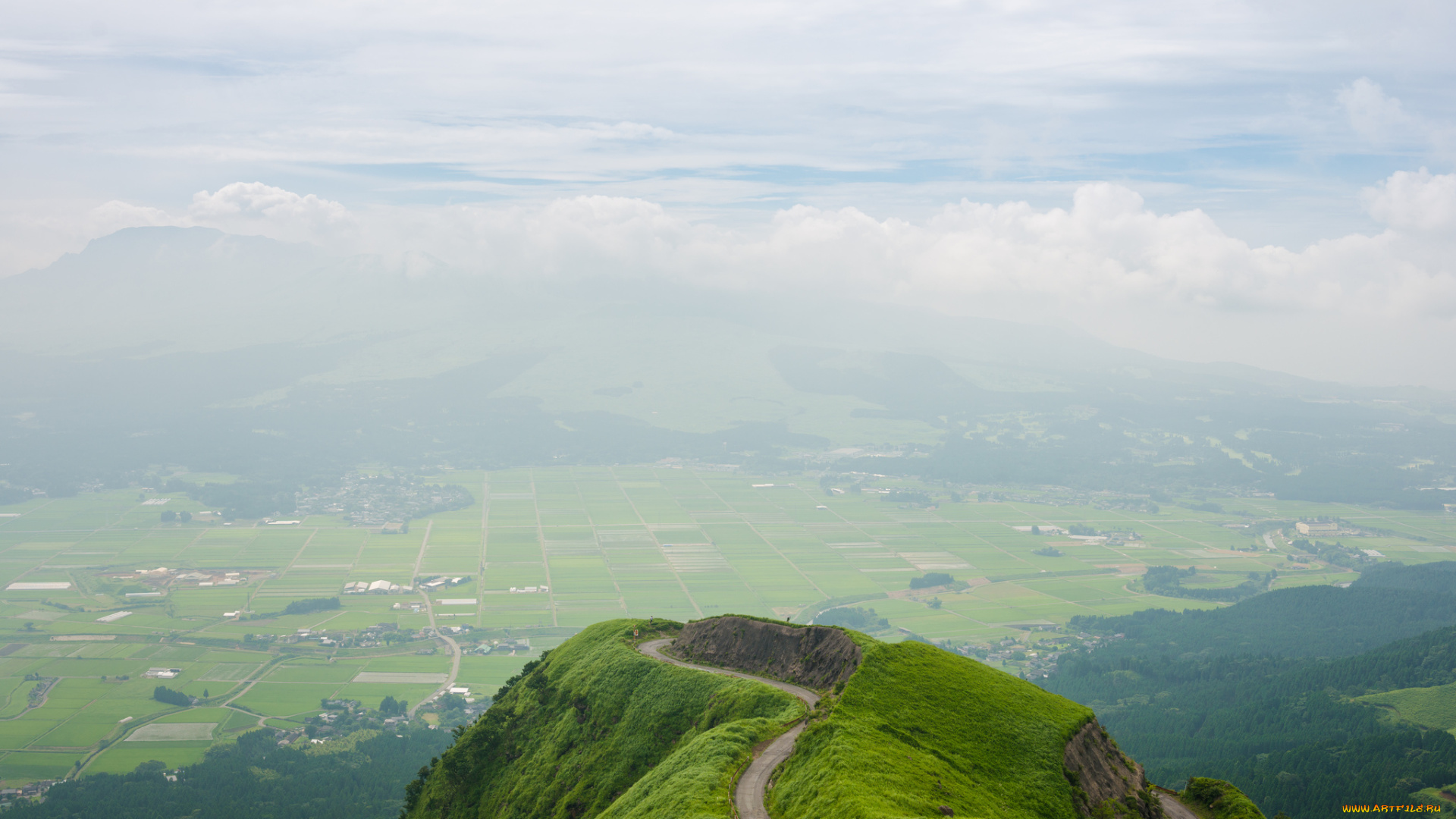 природа, пейзажи, панорама, небо, долина
