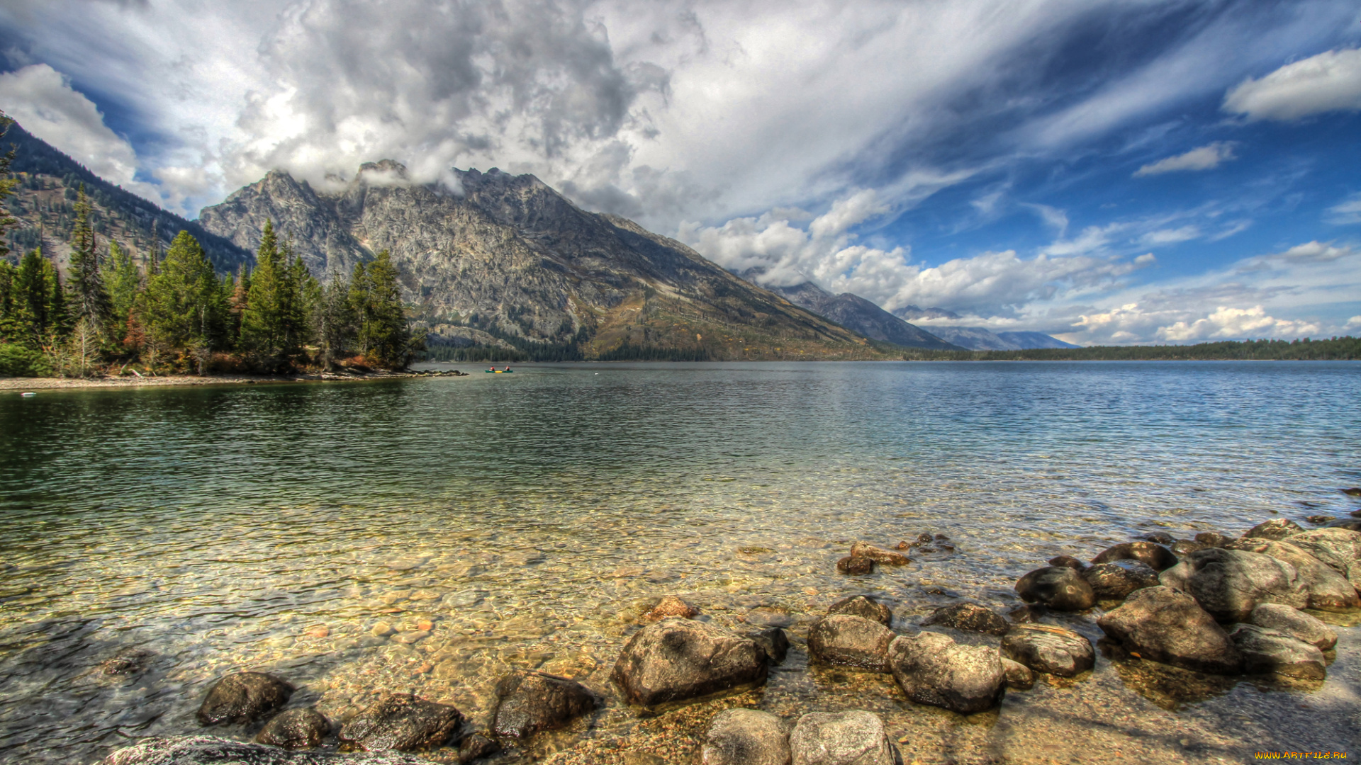 природа, реки, озера, горы, лес, река