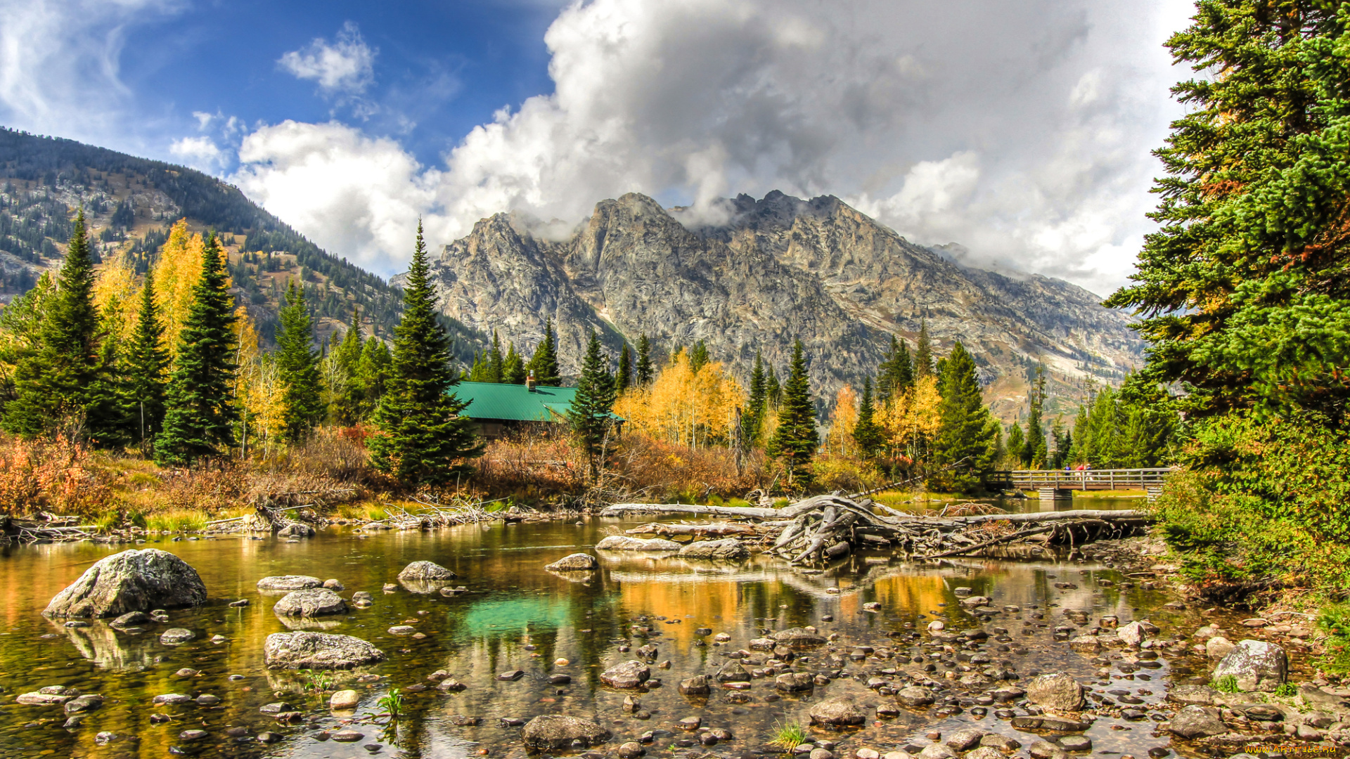 природа, реки, озера, горы, лес, река