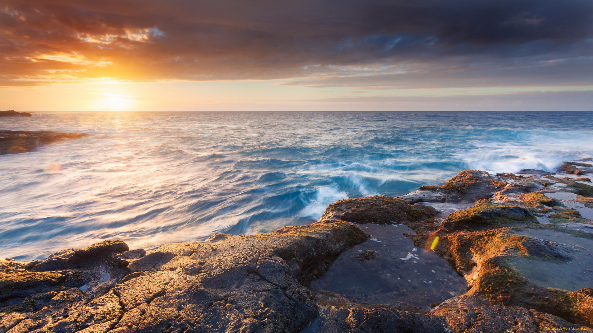 природа, восходы, закаты, пейзаж, закат, море