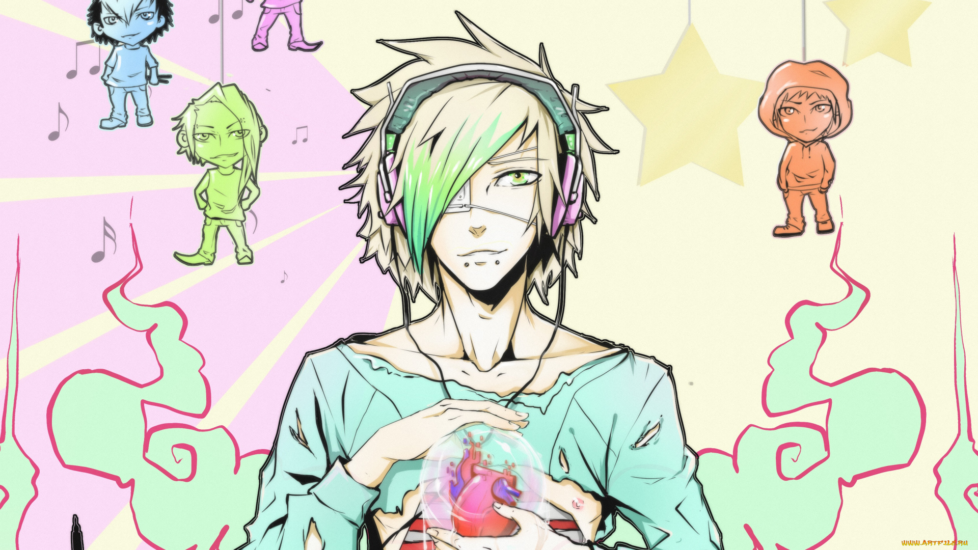 разное, арты, парень