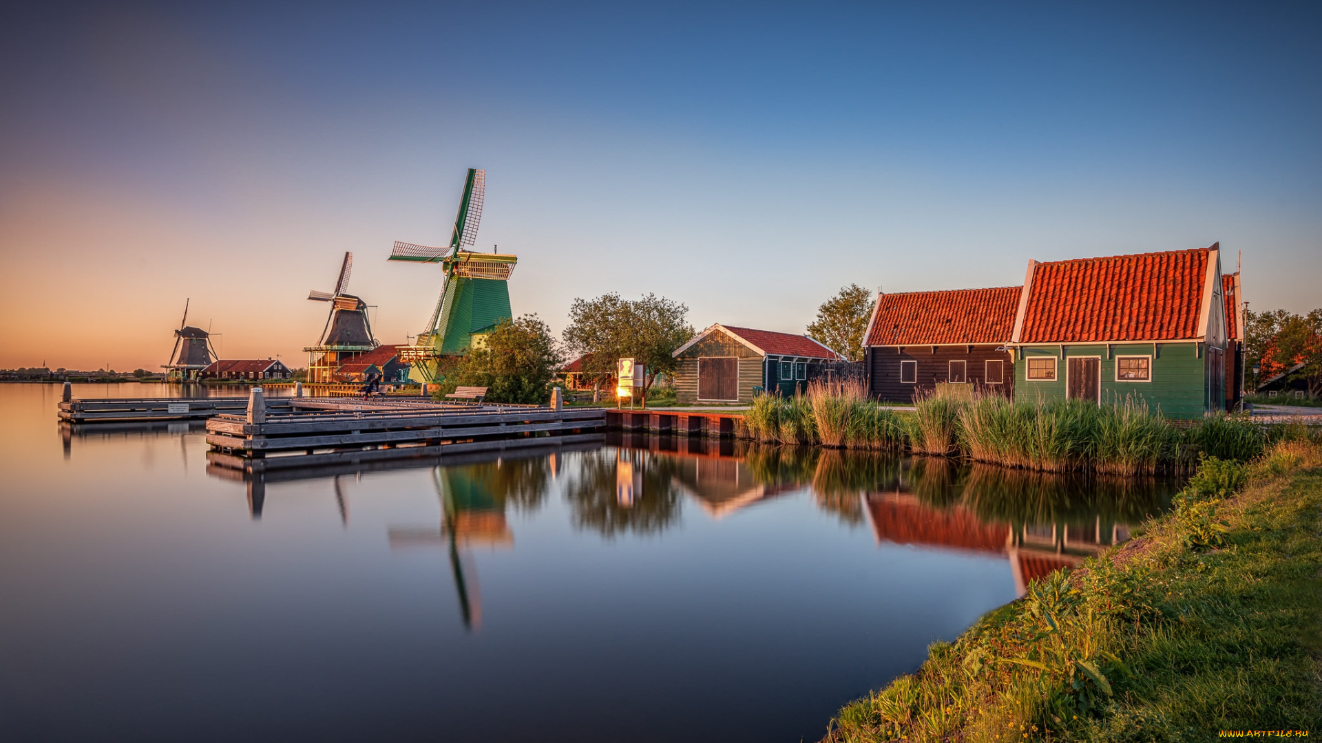 разное, мельницы, пейзаж, ветряк