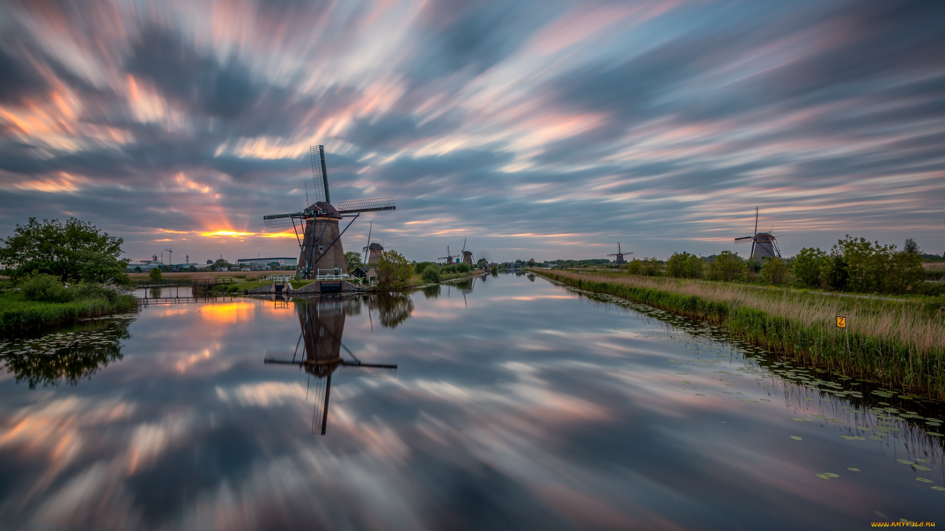 разное, мельницы, пейзаж, ветряк