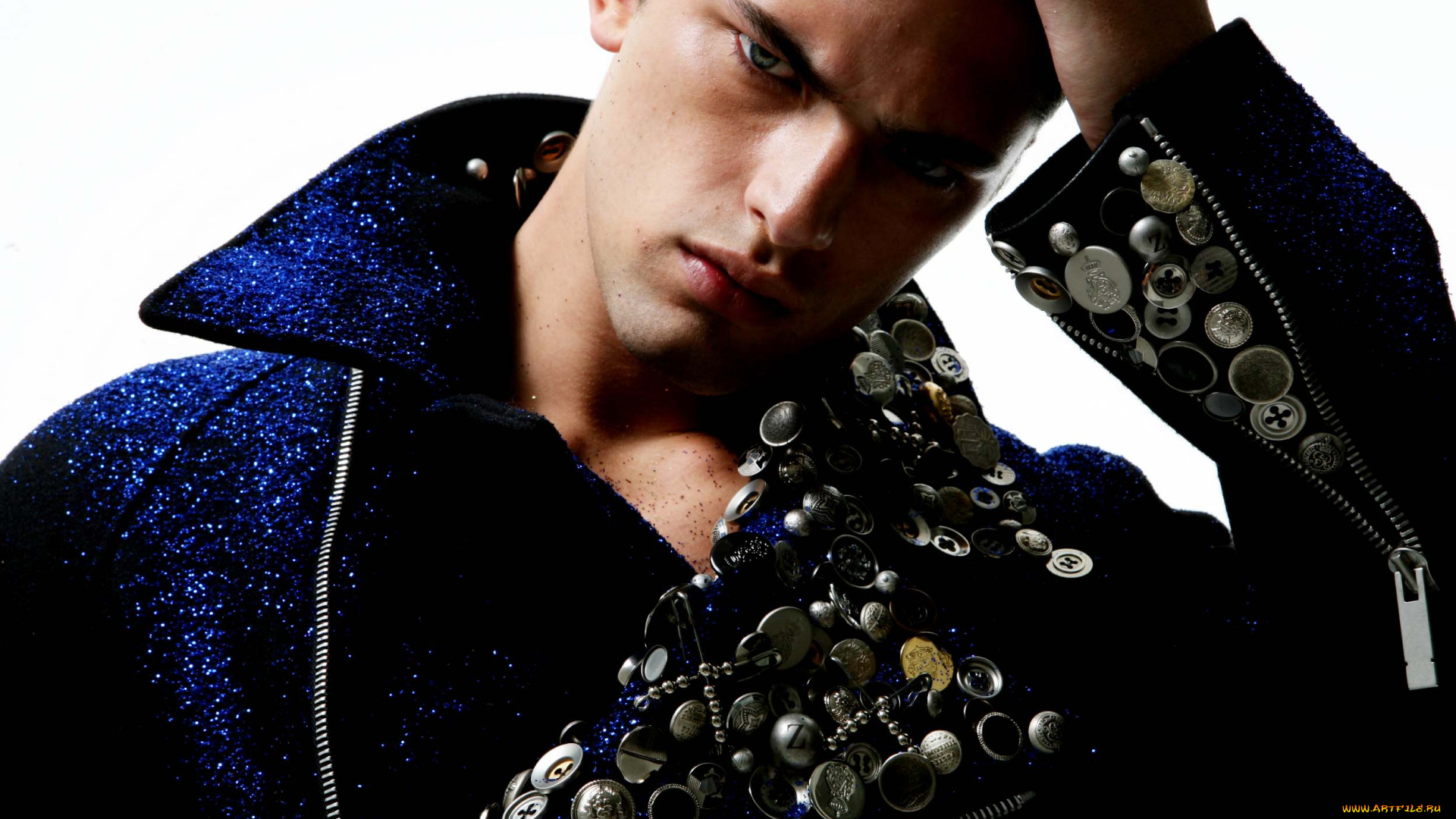 sean, opry, мужчины, парень, модель, взгляд, куртка, воротник, блестки, пуговицы