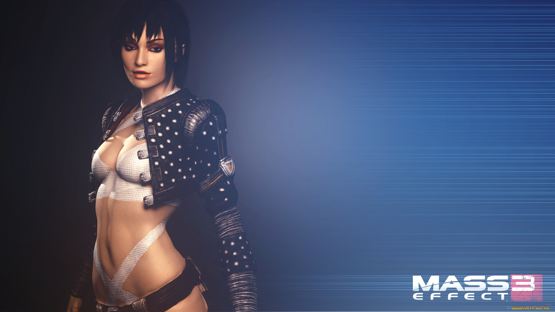 видео, игры, mass, effect, 3, взгляд, девушка, фон