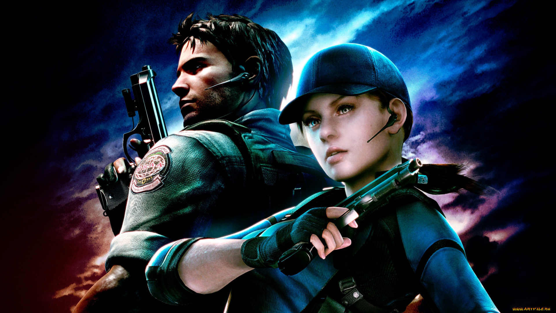видео, игры, resident, evil, 5, chris, redfield, jill, valentine, 5, resident, evil