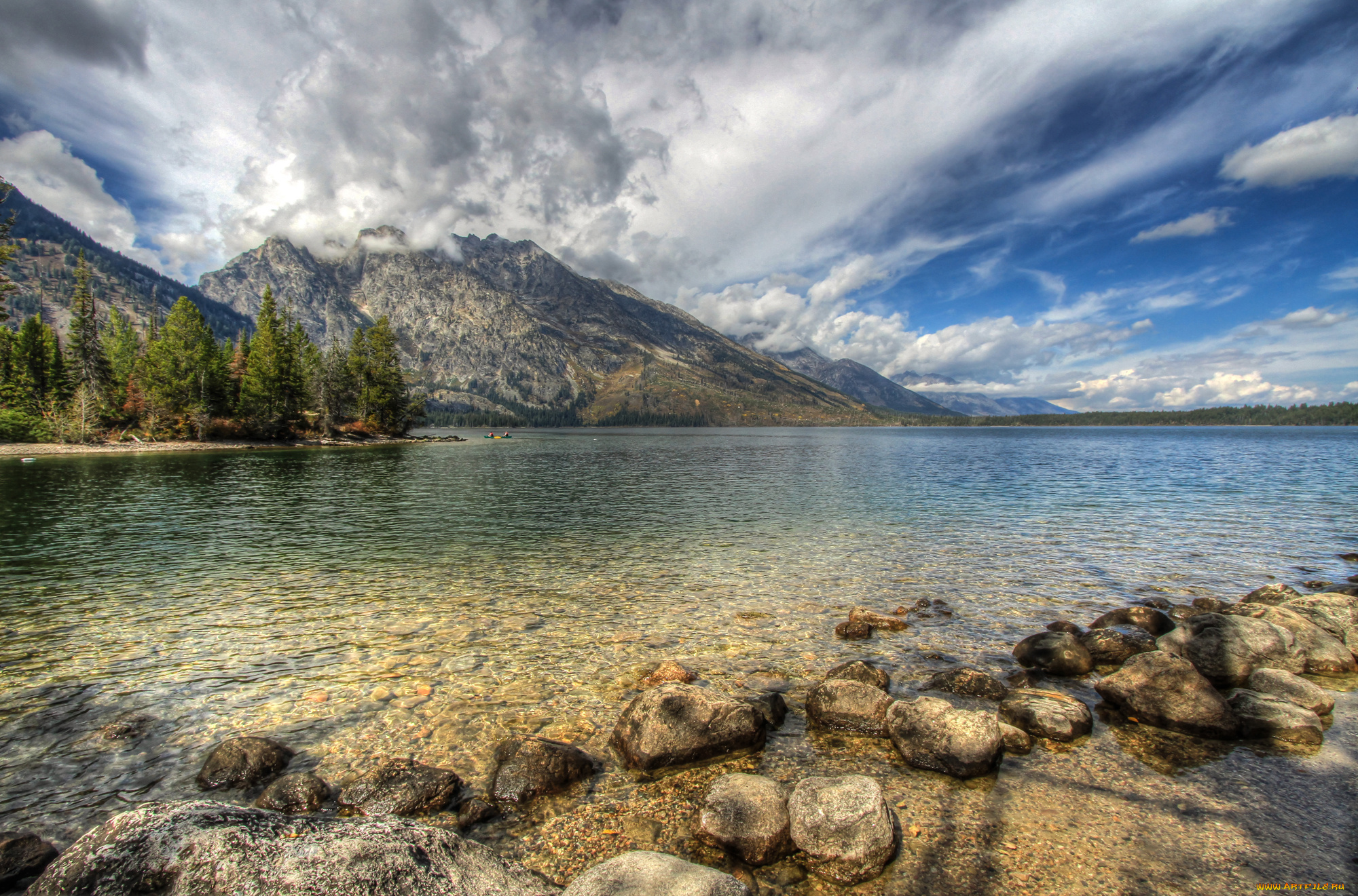 природа, реки, озера, горы, лес, река