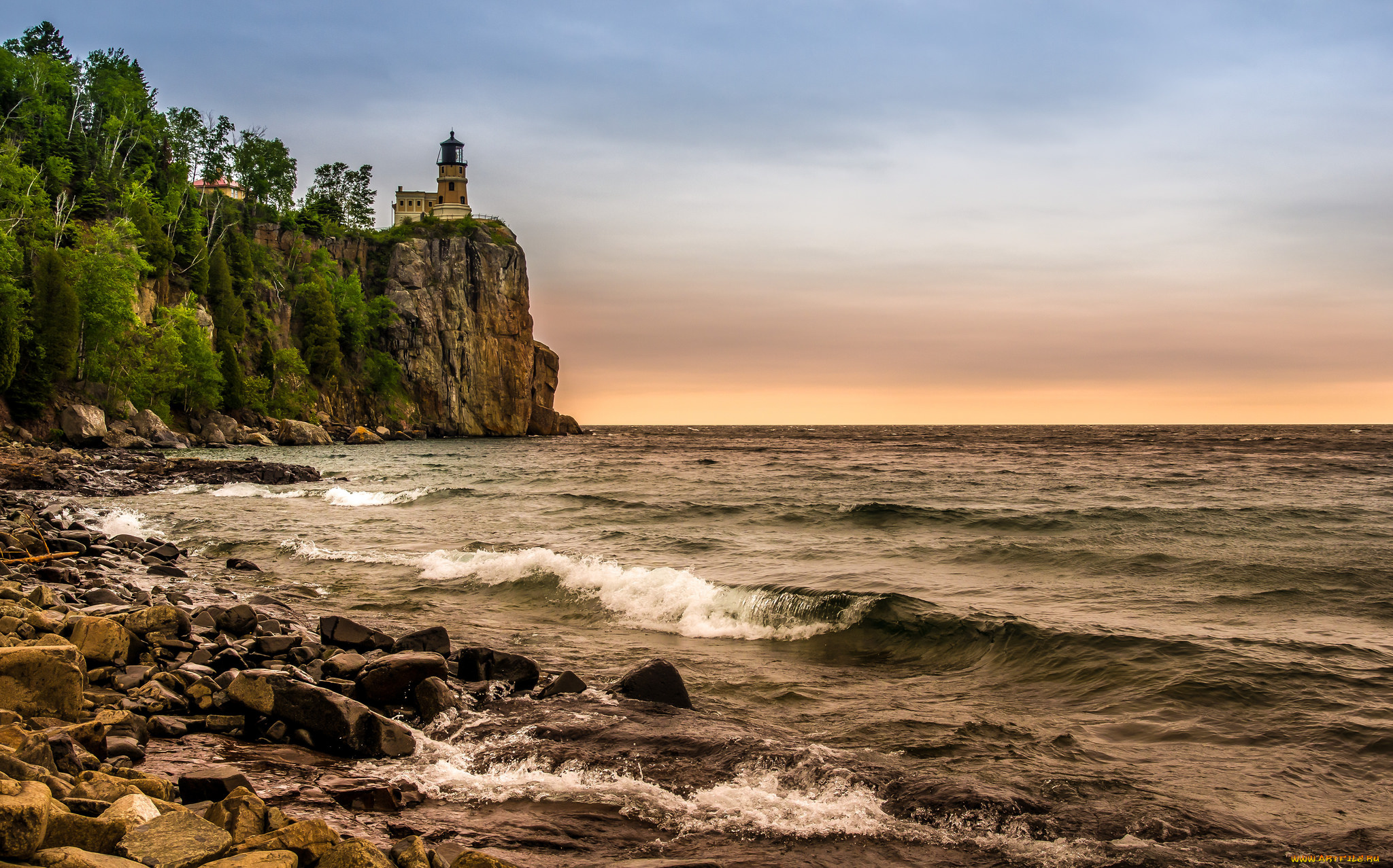 природа, маяки, побережье, маяк