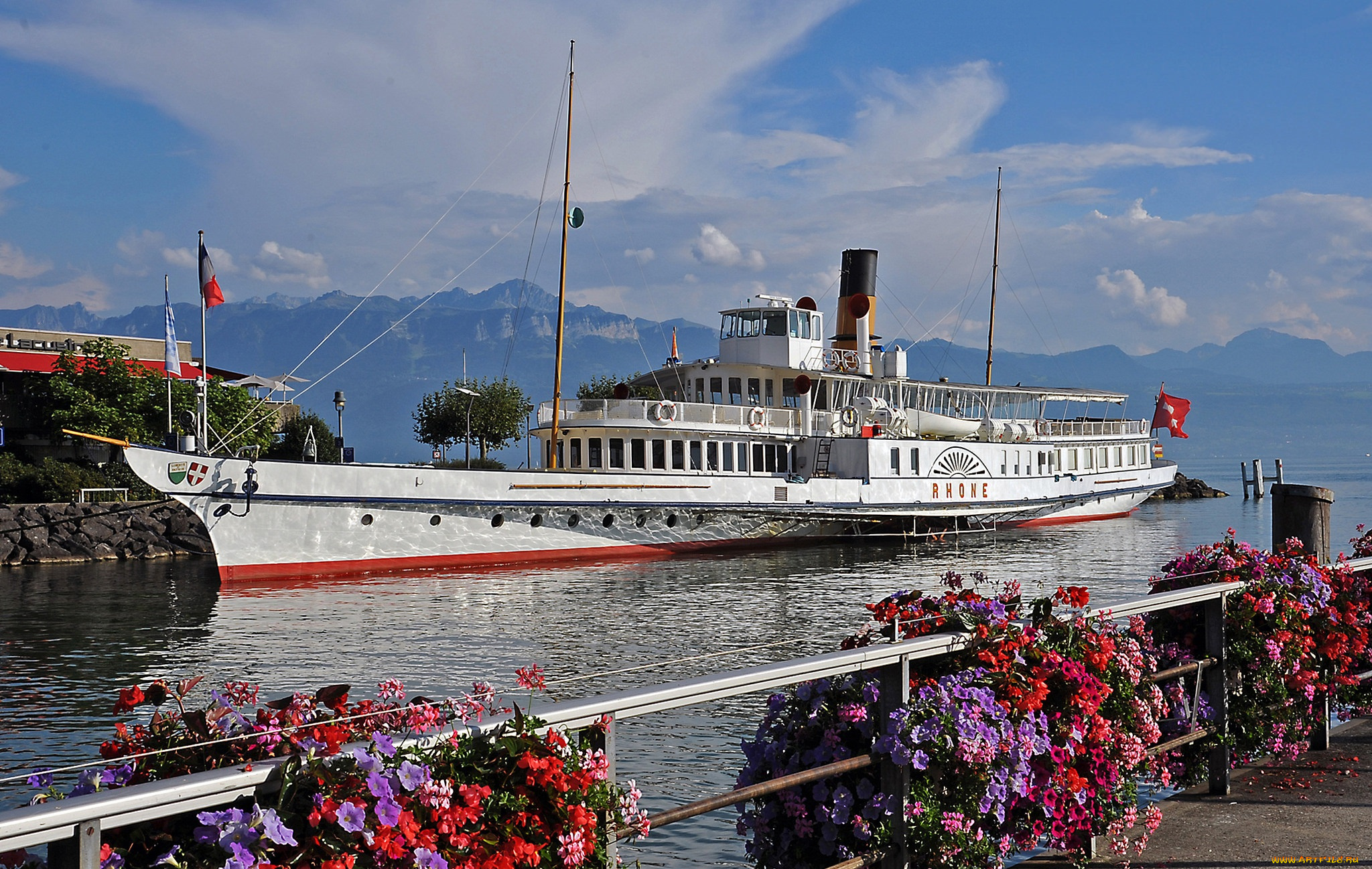 корабли, пароходы, пароход, колесный