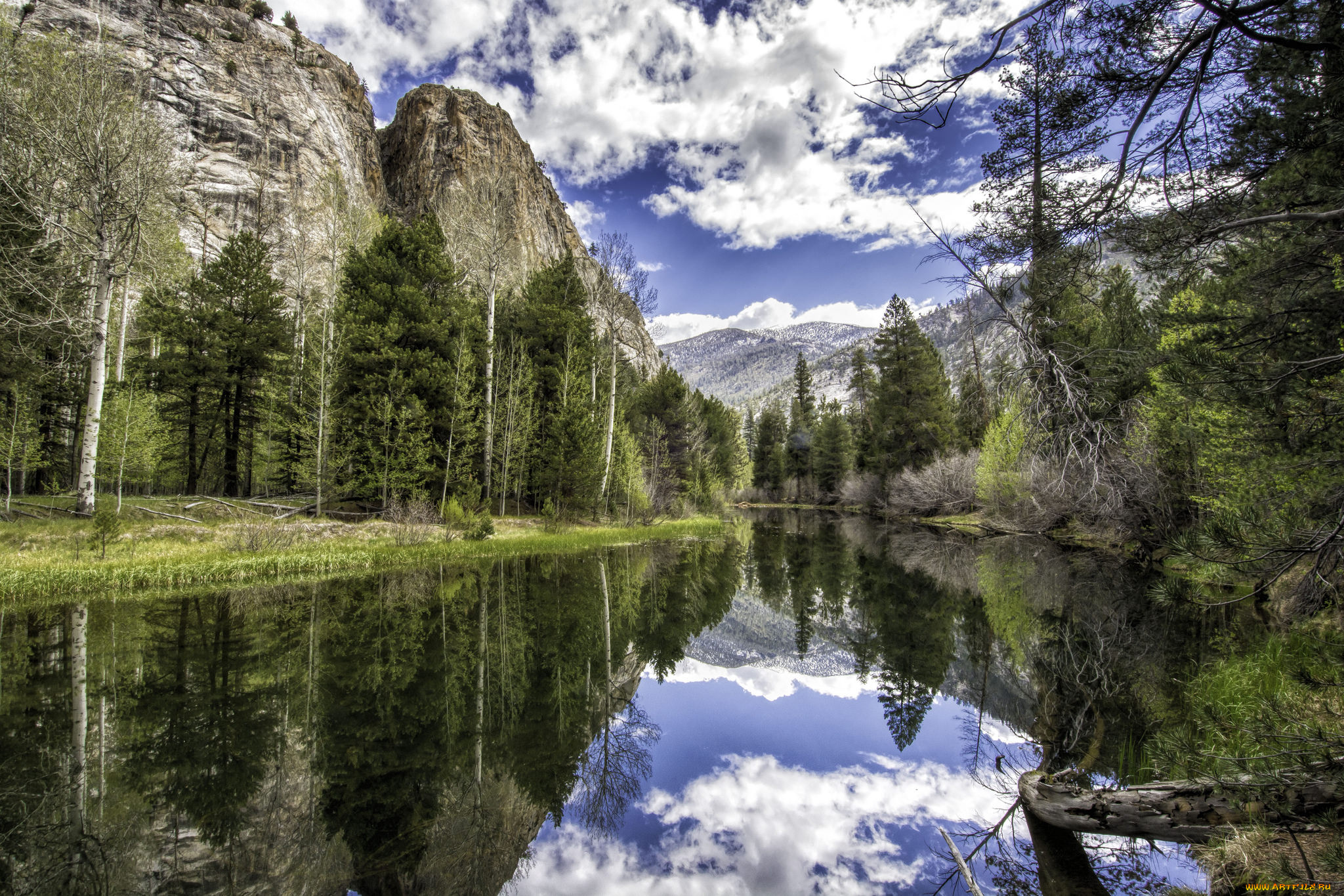 природа, реки, озера, горы, лес, река