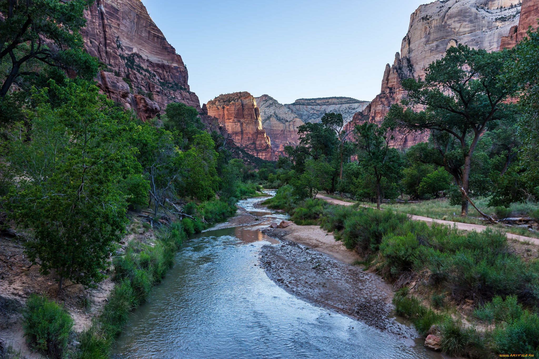 природа, реки, озера, лес, горы, река