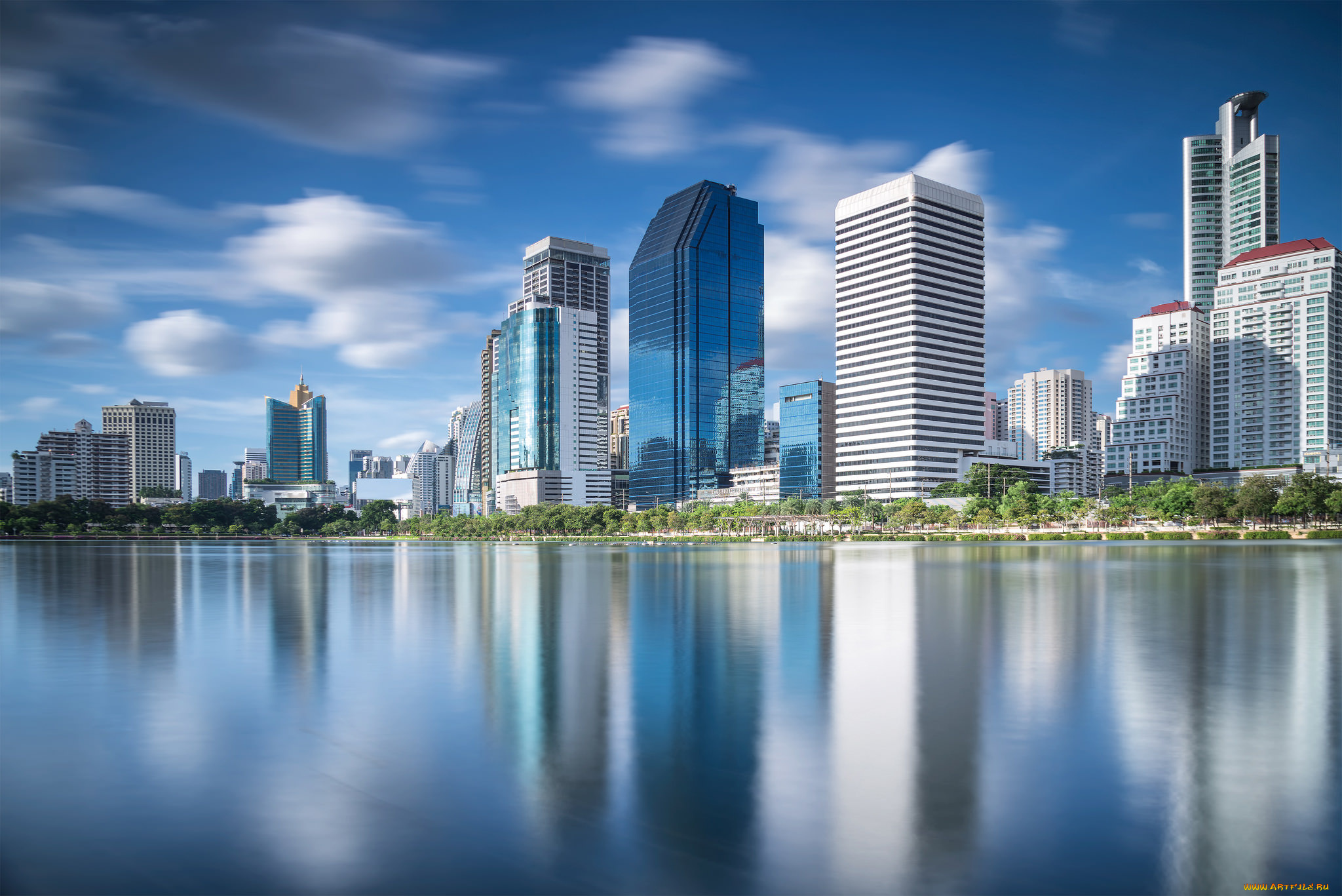 bangkok, city, town, города, бангкок, , таиланд, море, небоскребы