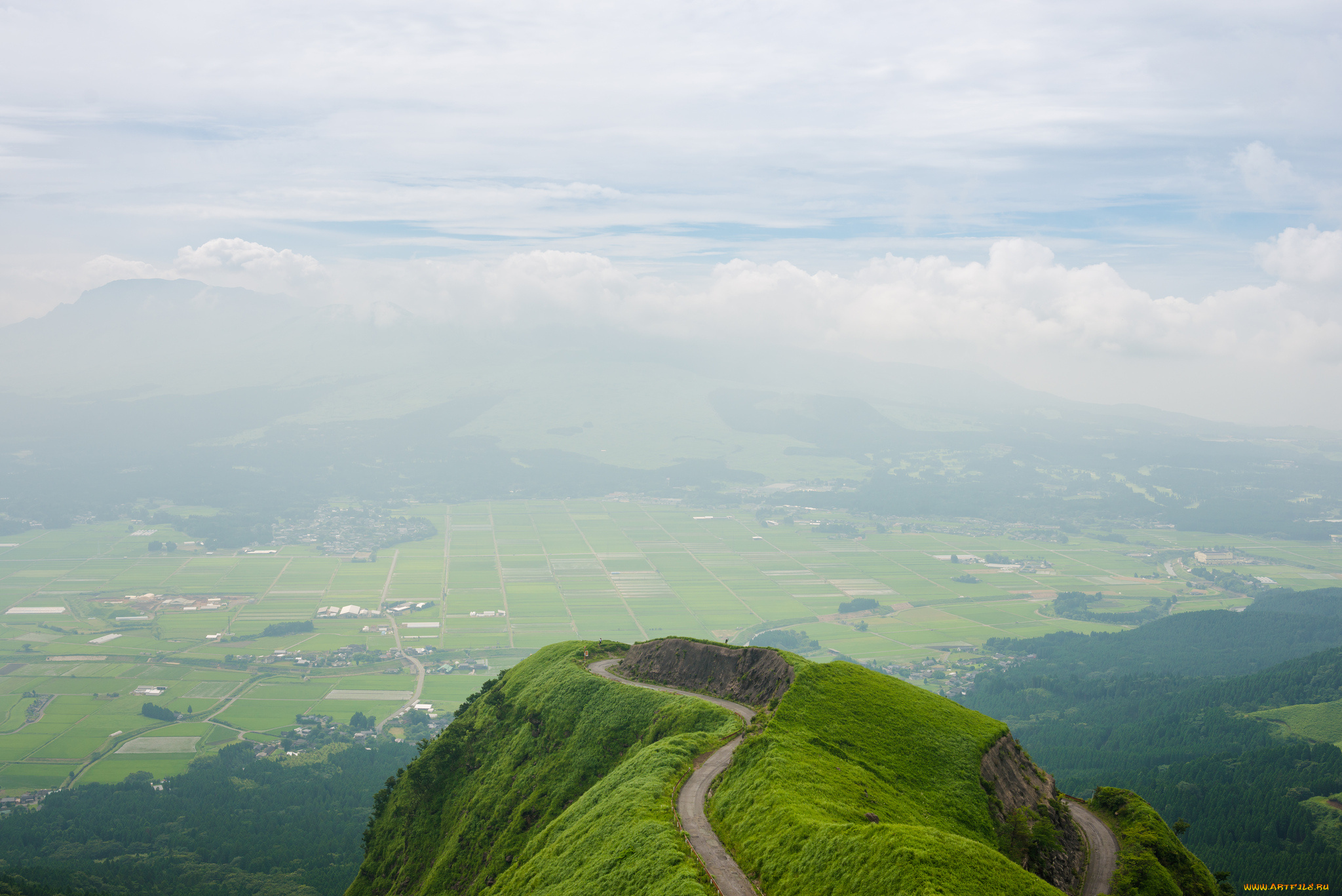 природа, пейзажи, панорама, небо, долина