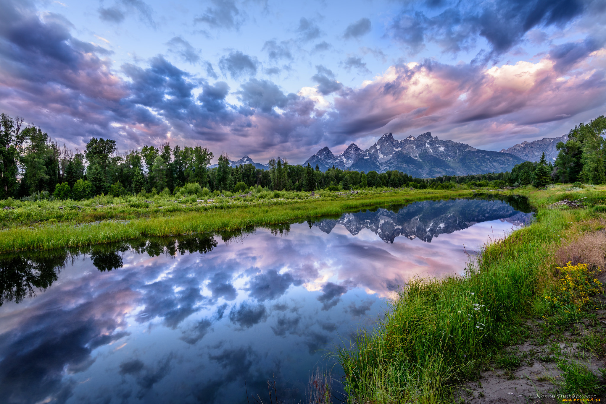 природа, реки, озера, горы, лес, река