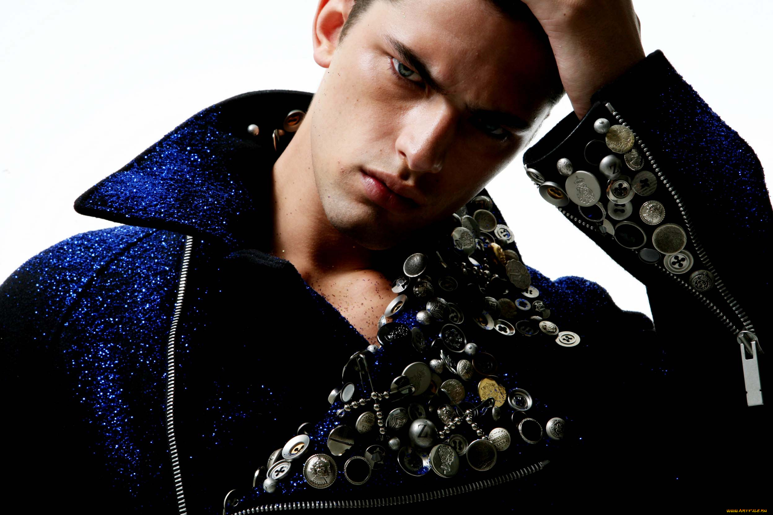 sean, opry, мужчины, парень, модель, взгляд, куртка, воротник, блестки, пуговицы