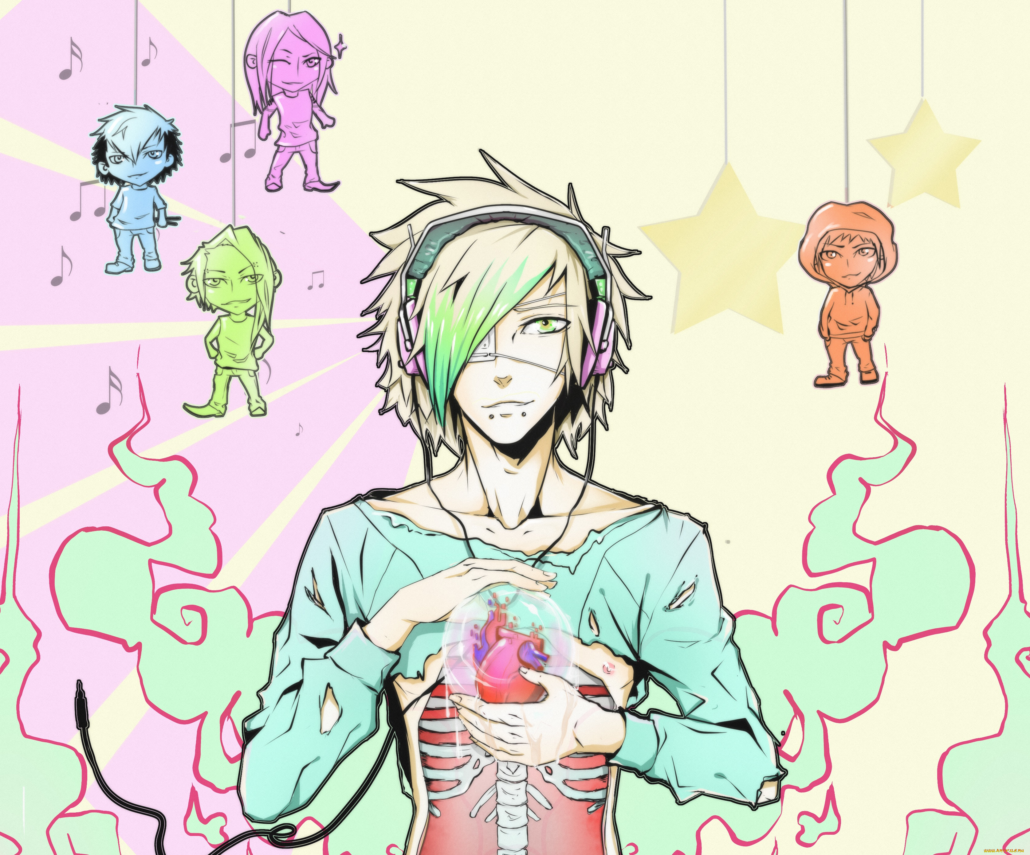 разное, арты, парень