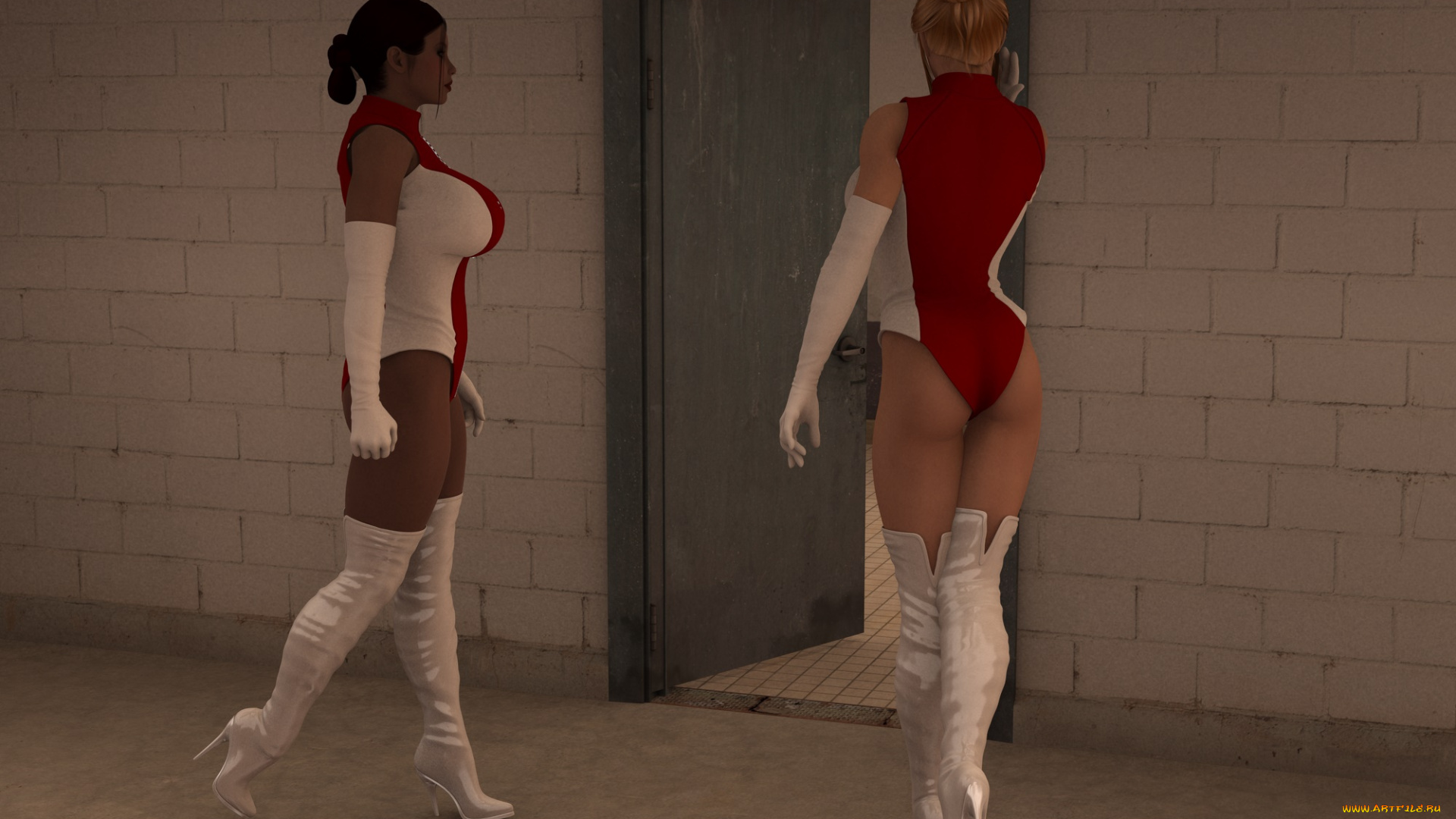 3д, графика, люди, , people, фон, взгляд, девушки