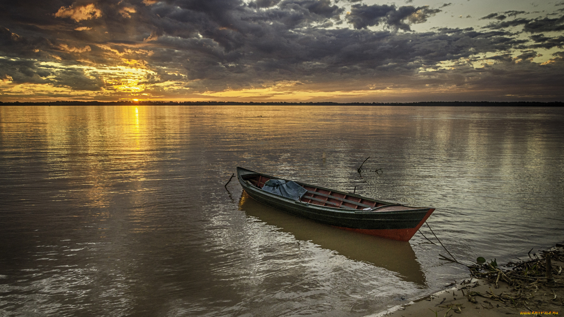 корабли, лодки, , шлюпки, рассвет