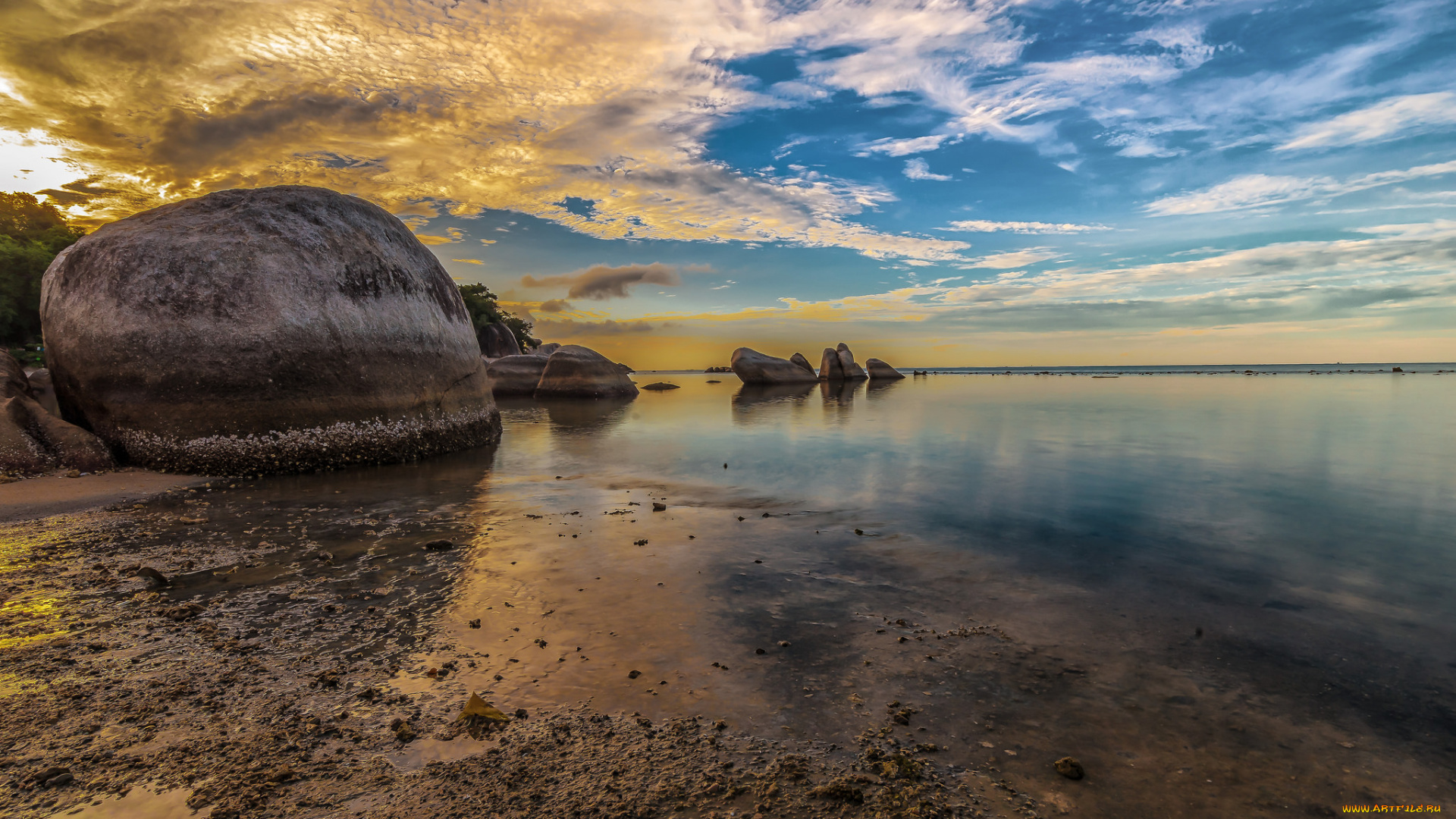 природа, побережье, берег, море