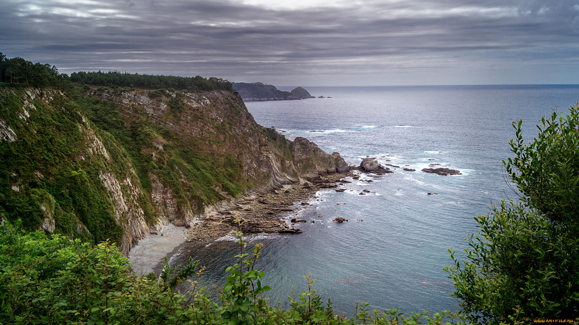 природа, побережье, берег, море