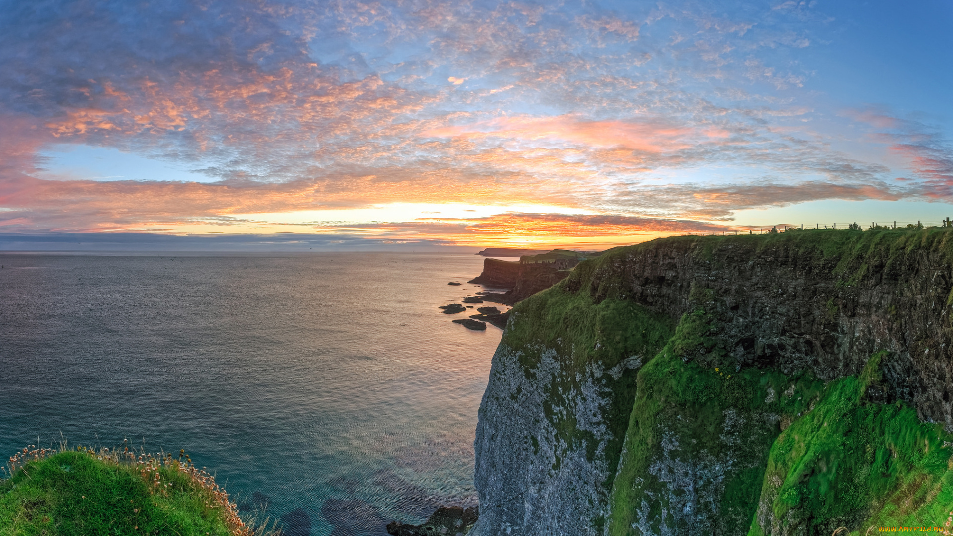природа, побережье, море, берег