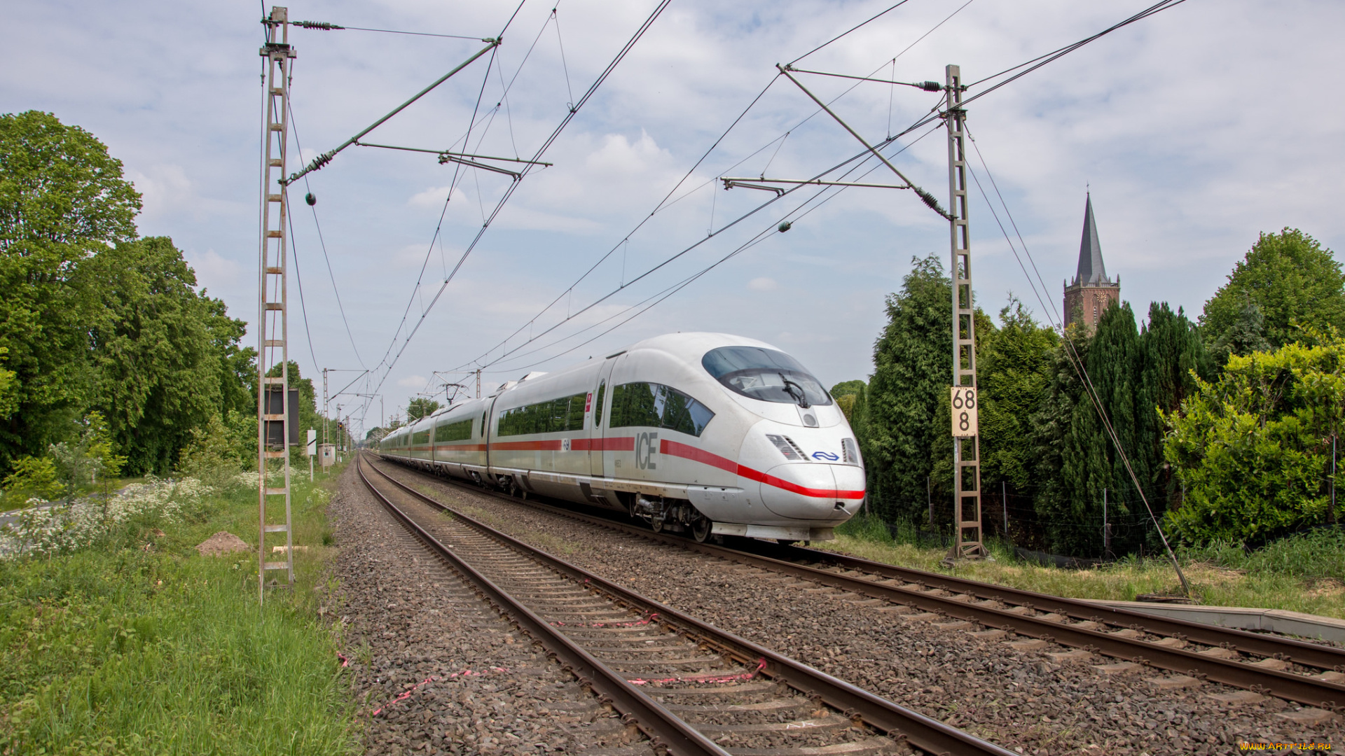 техника, электровозы, локомотив, рельсы, состав