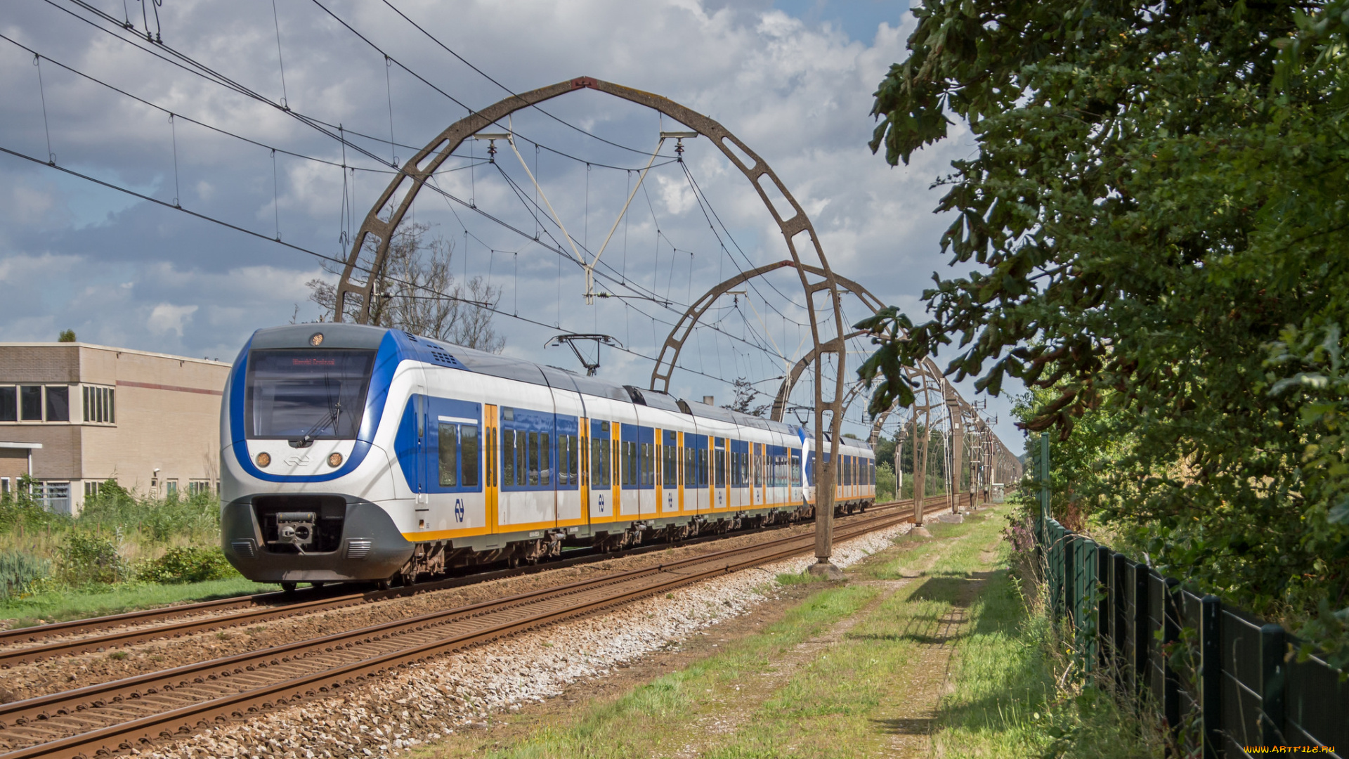 техника, электровозы, локомотив, состав, рельсы