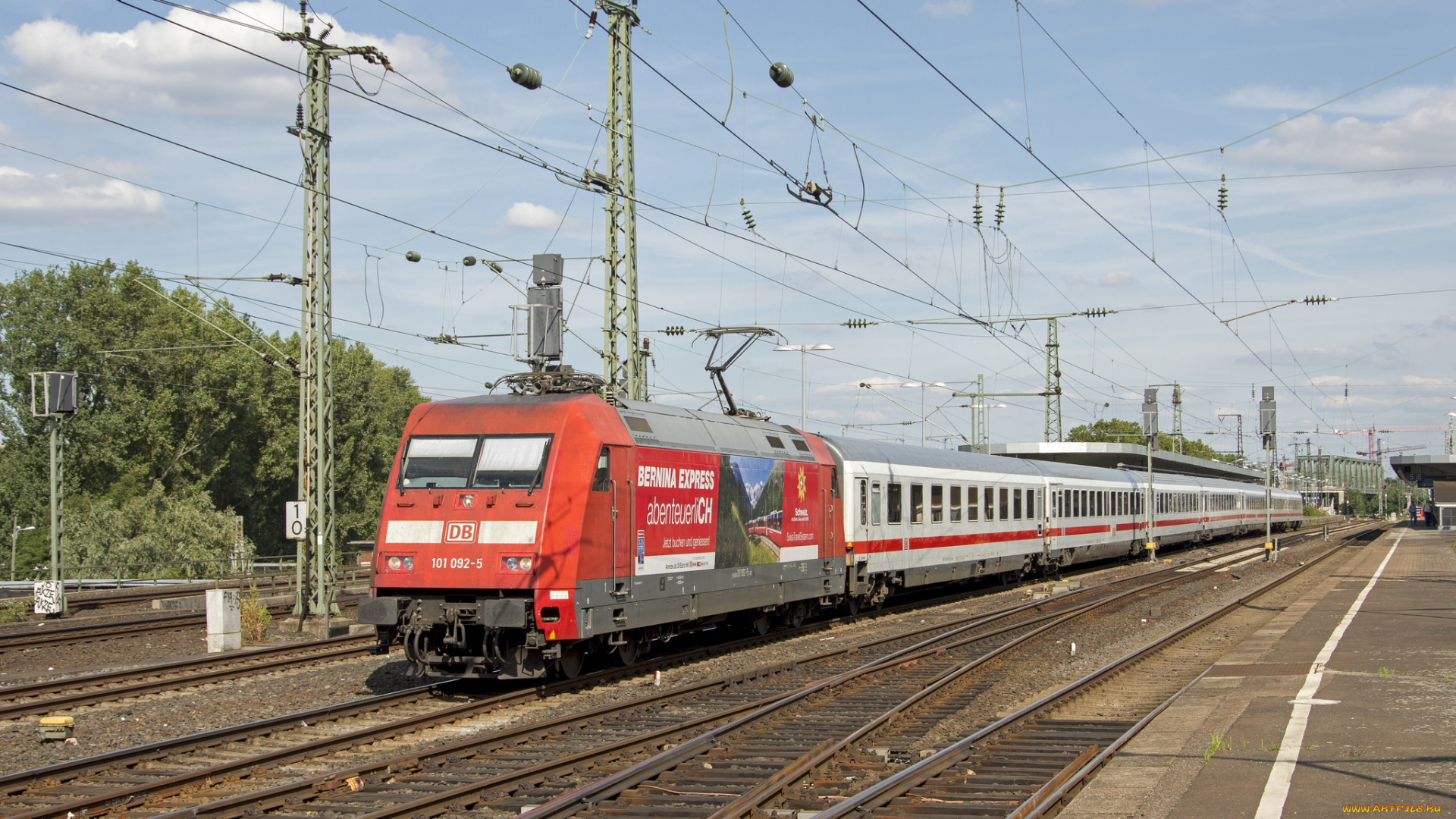 техника, электровозы, рельсы, состав, локомотив