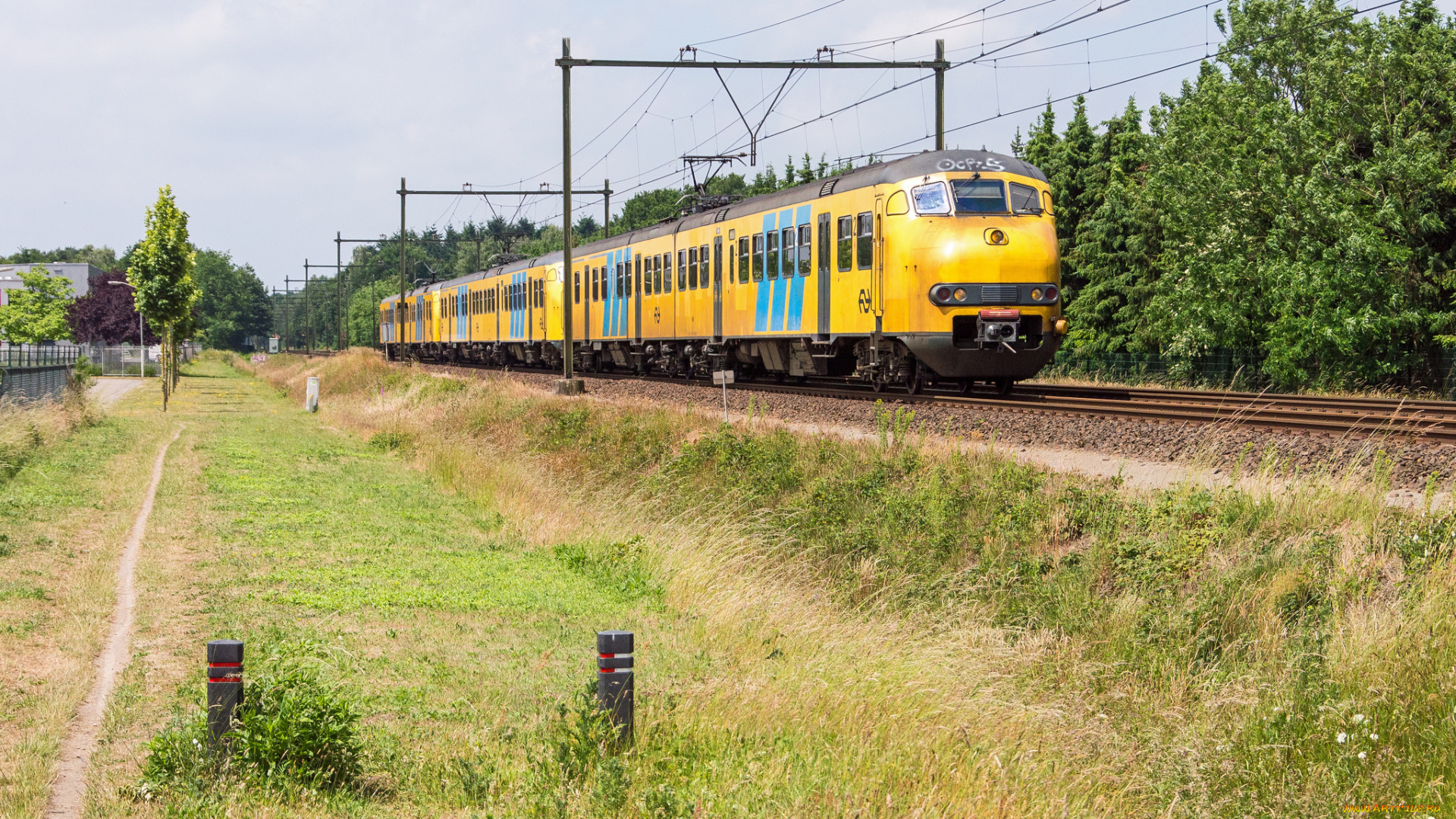 техника, электровозы, состав, локомотив, рельсы