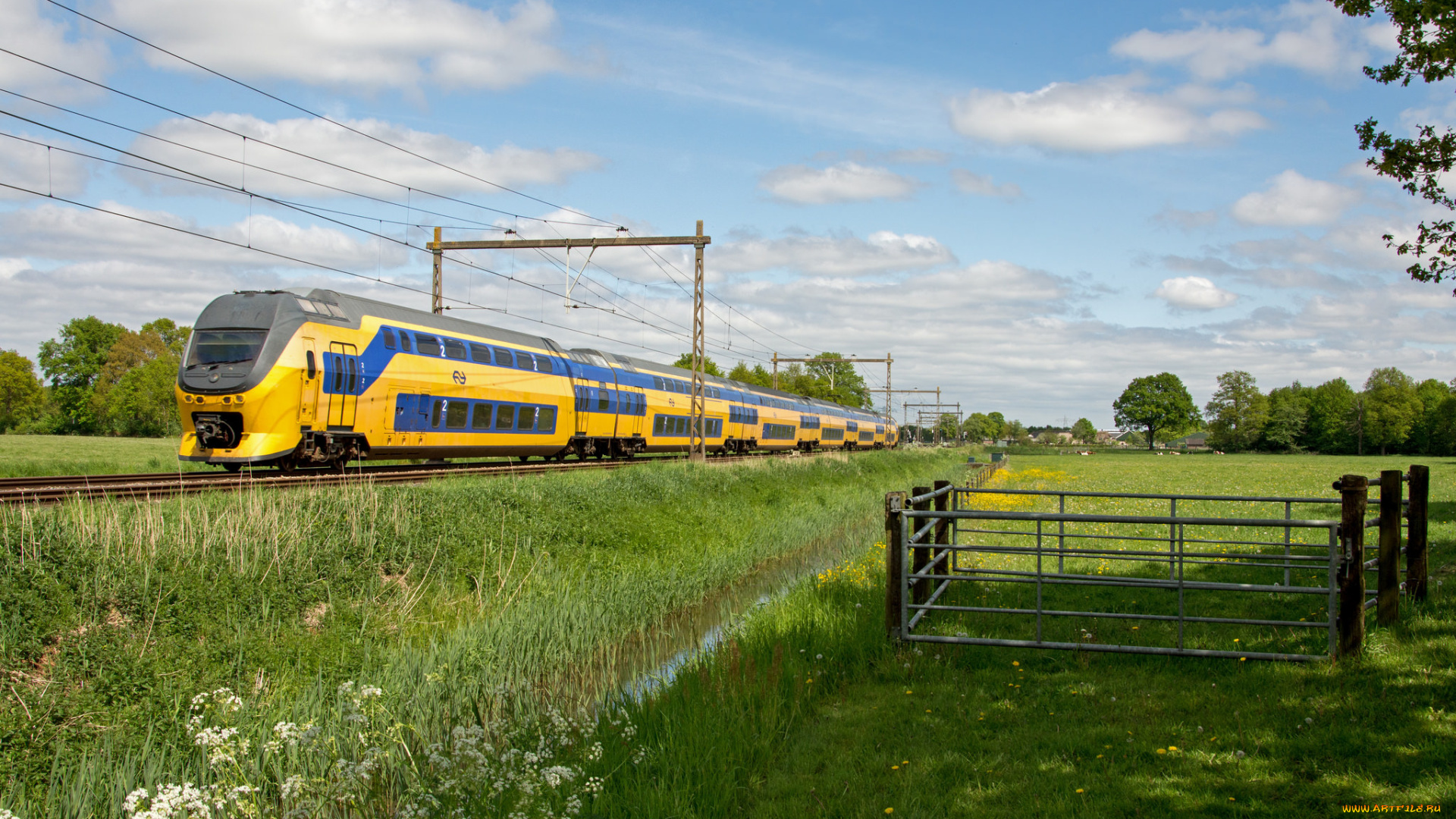 техника, электровозы, состав, локомотив, рельсы