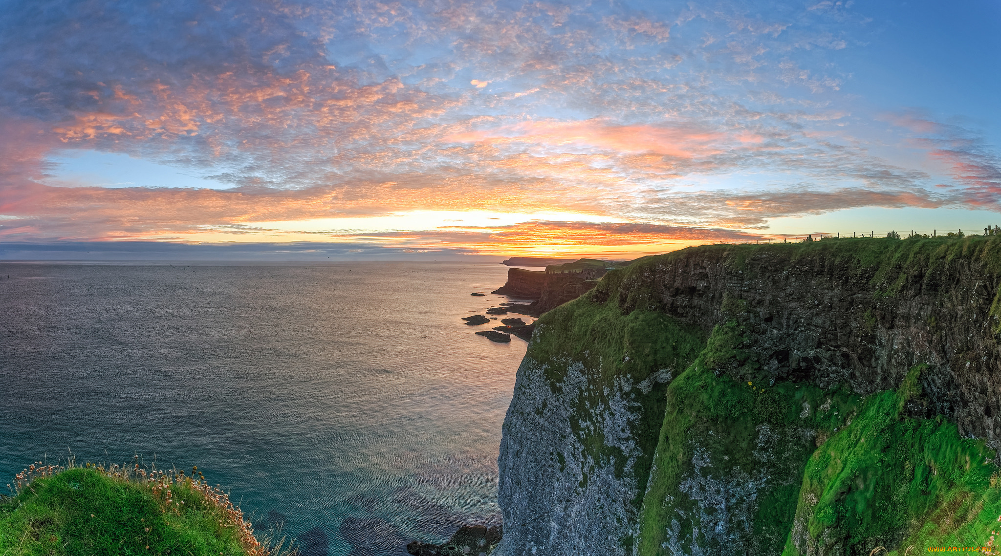 природа, побережье, море, берег