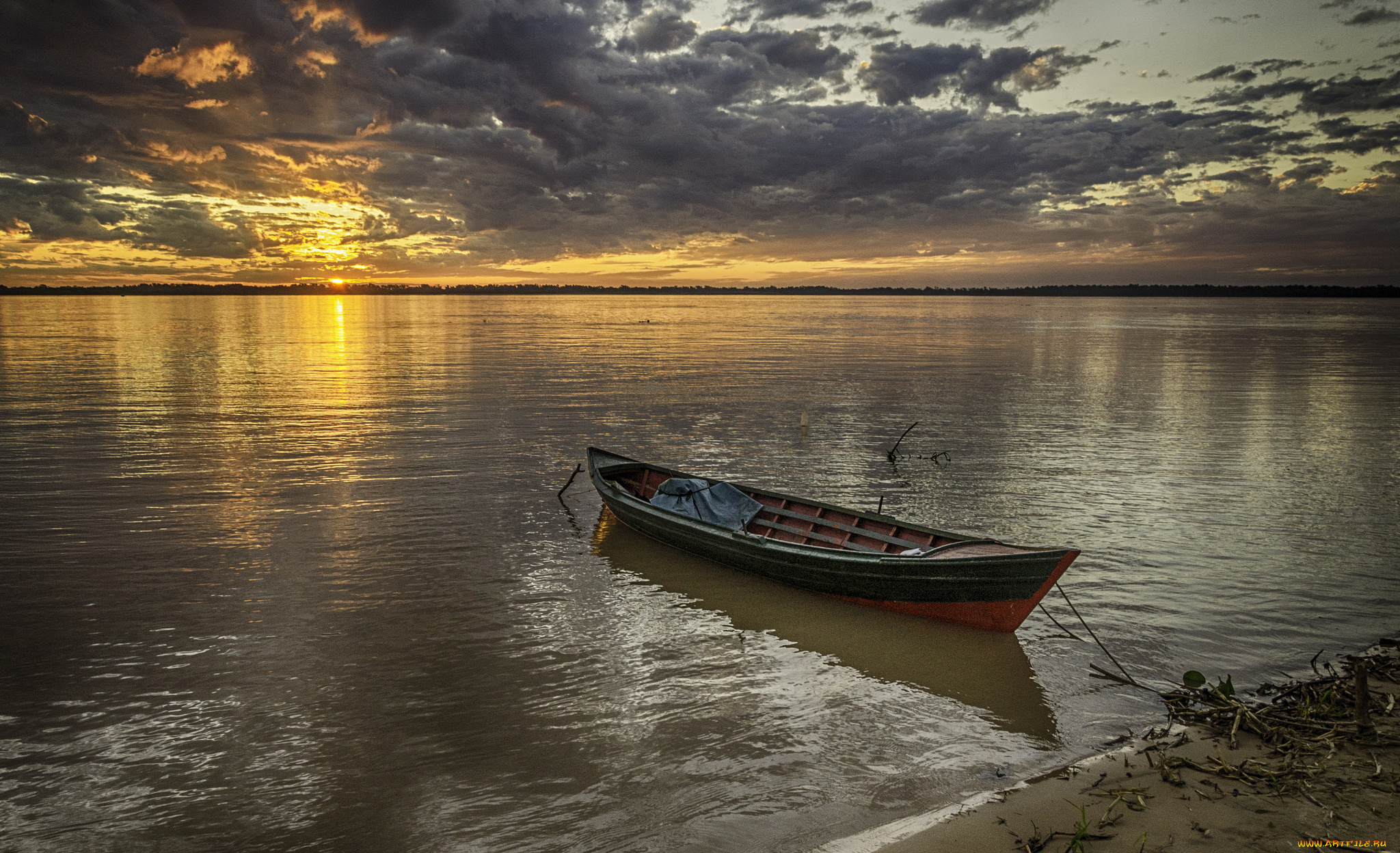 корабли, лодки, , шлюпки, рассвет