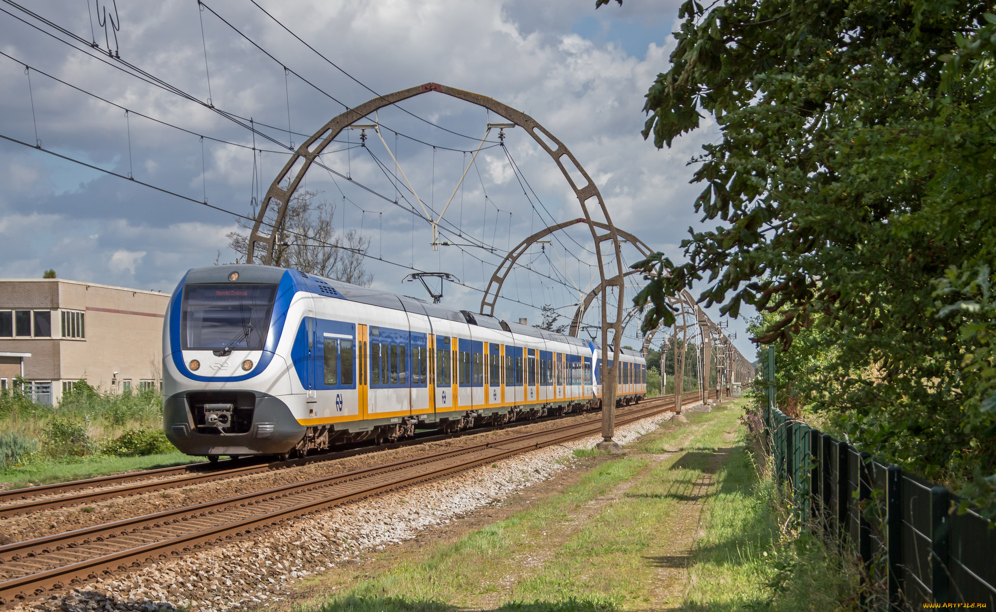 техника, электровозы, локомотив, состав, рельсы