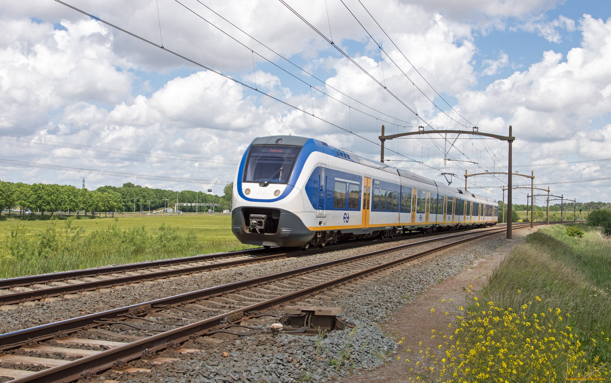 техника, электровозы, состав, рельсы, локомотив