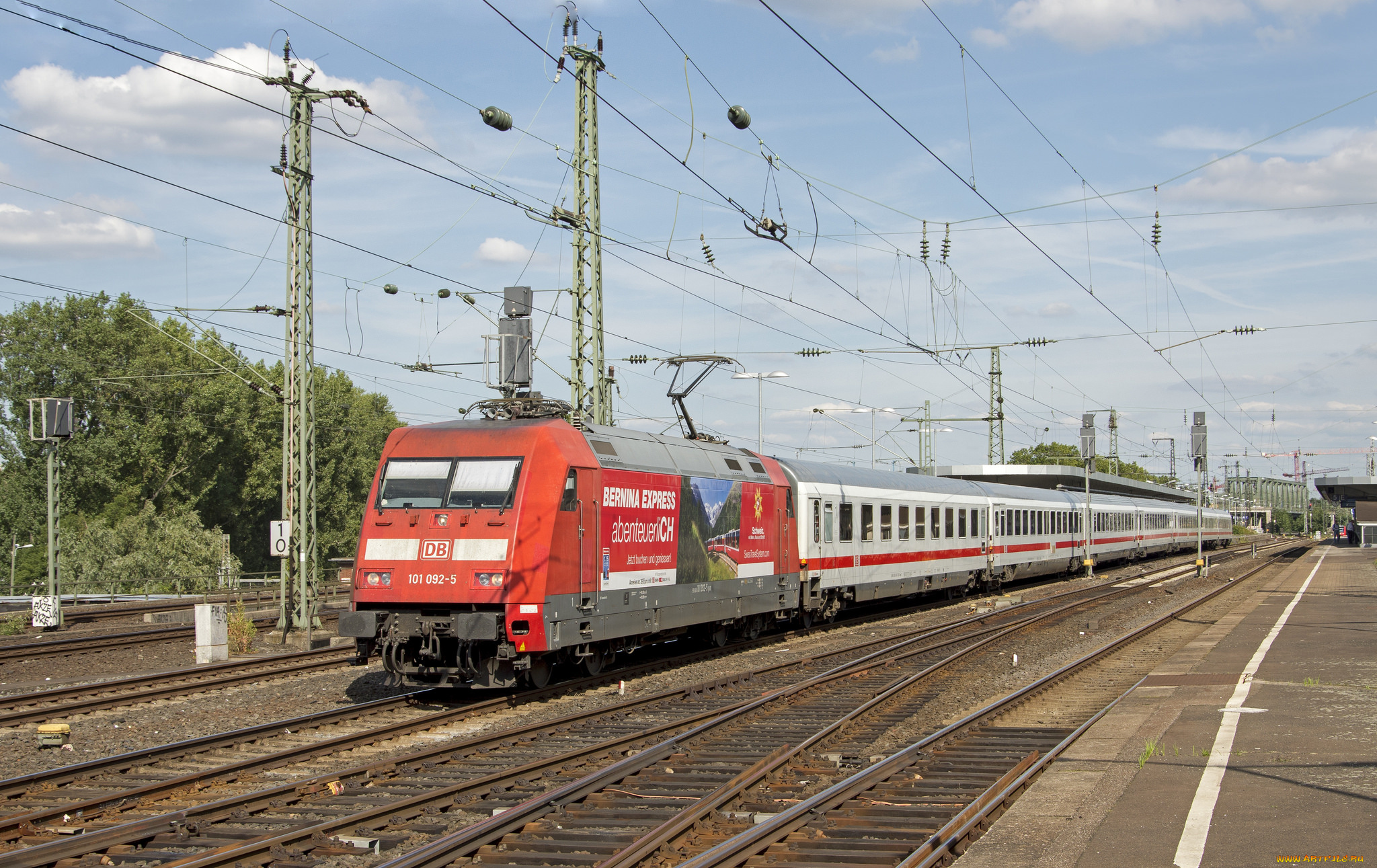 техника, электровозы, рельсы, состав, локомотив