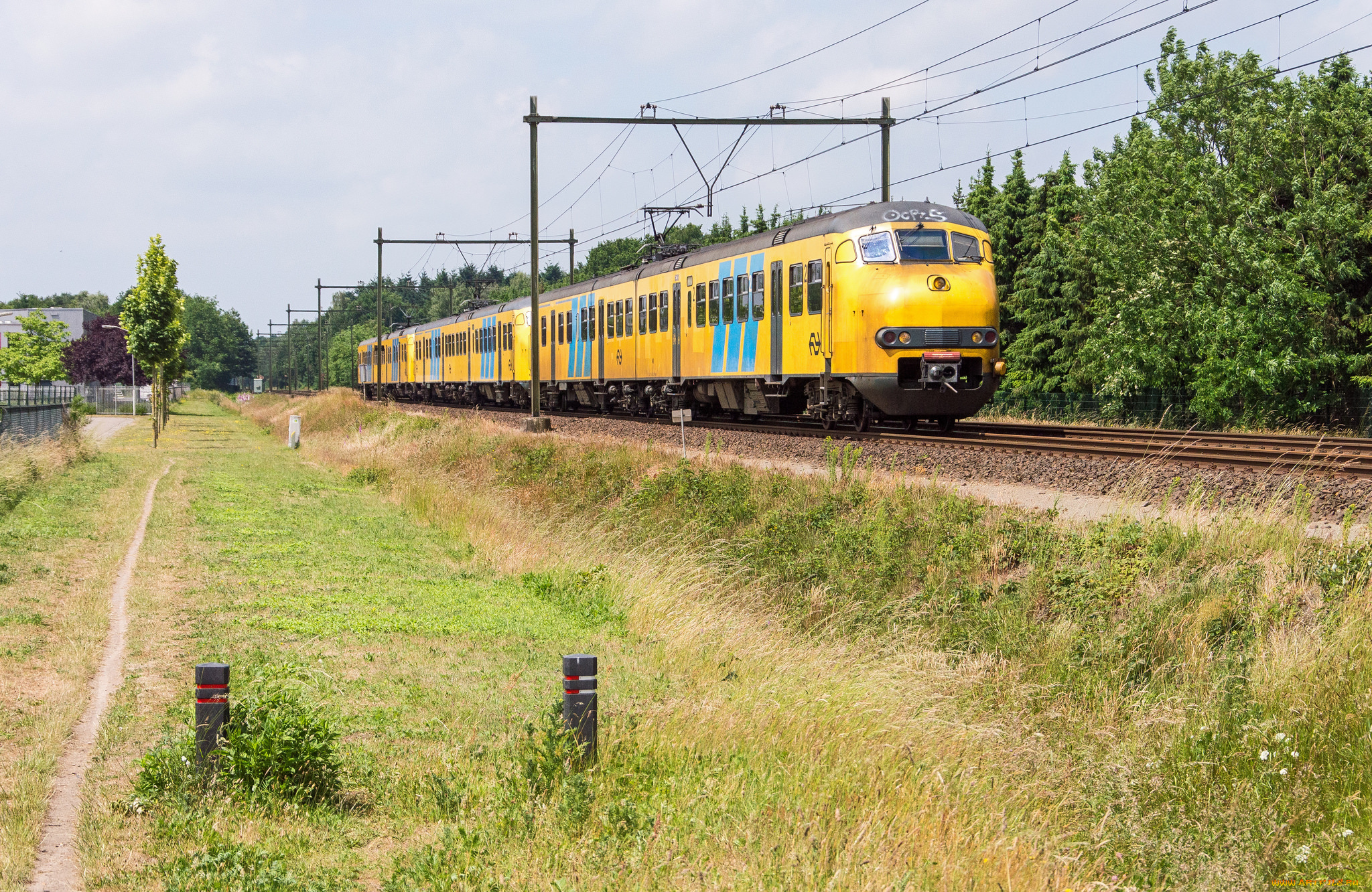 техника, электровозы, состав, локомотив, рельсы