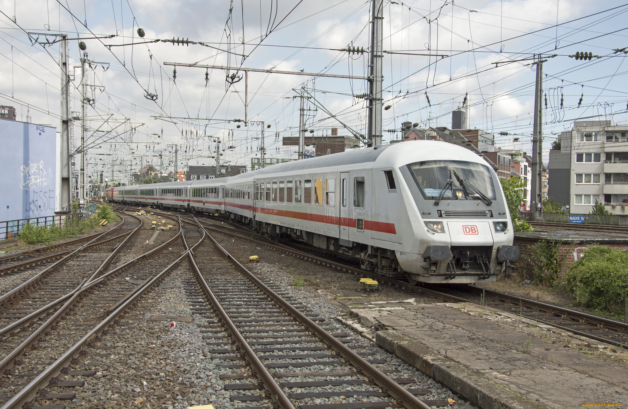 техника, поезда, состав, локомотив, рельсы