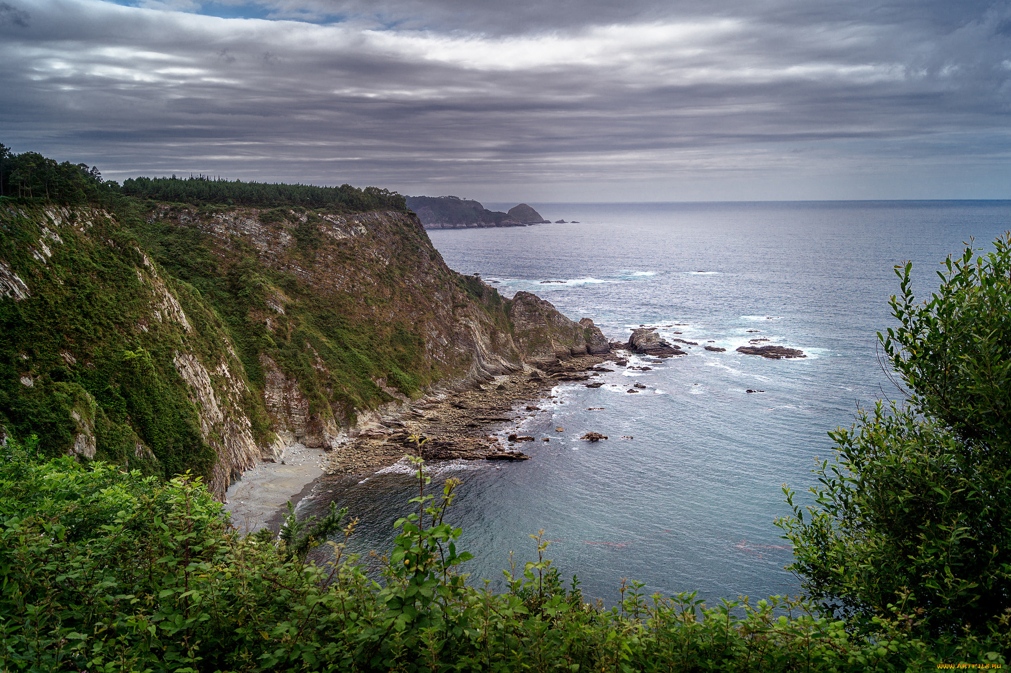 природа, побережье, берег, море